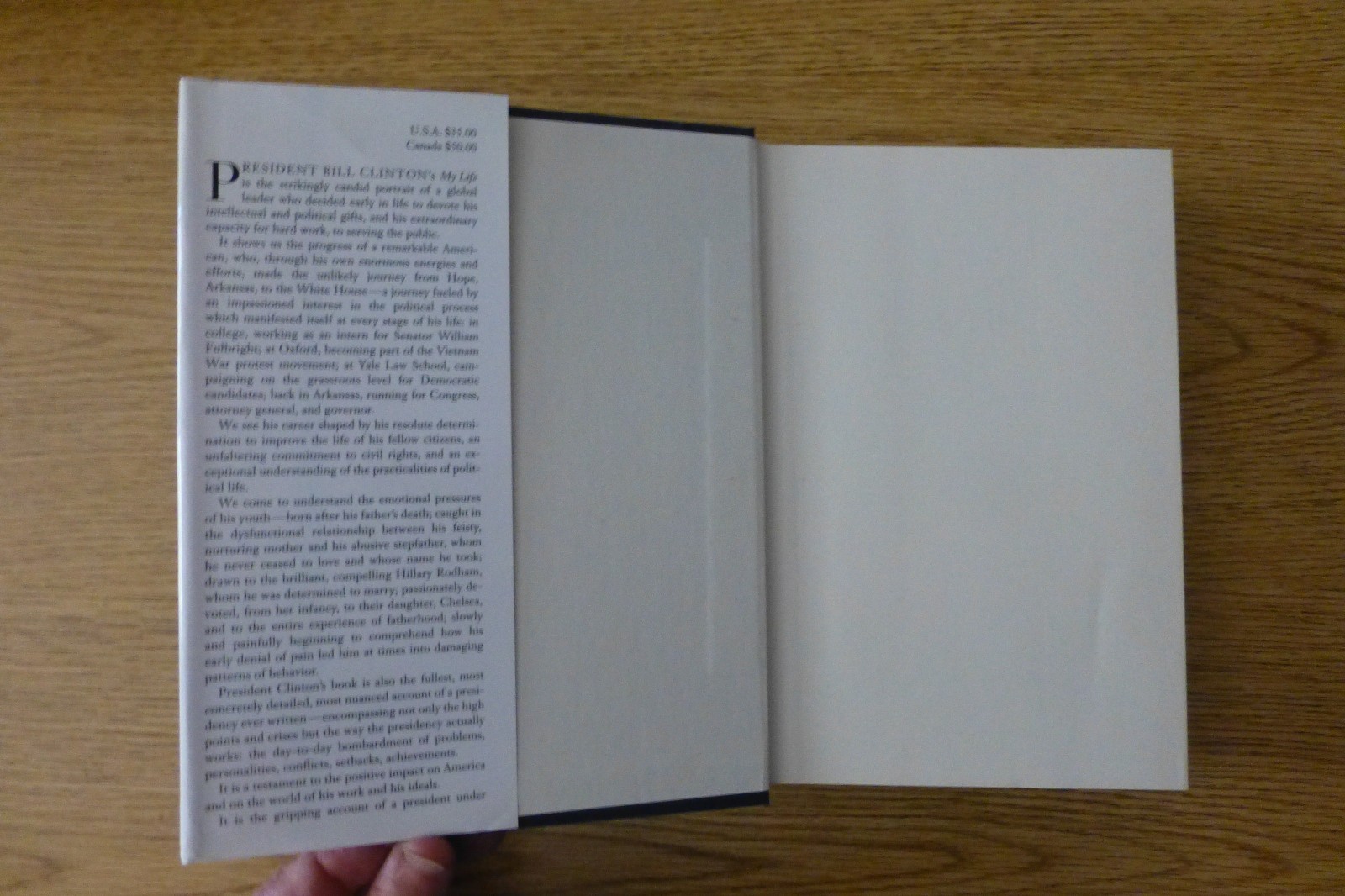 My Life, Bill Clinton, 1st edition, 1st printing, signed, hardcover