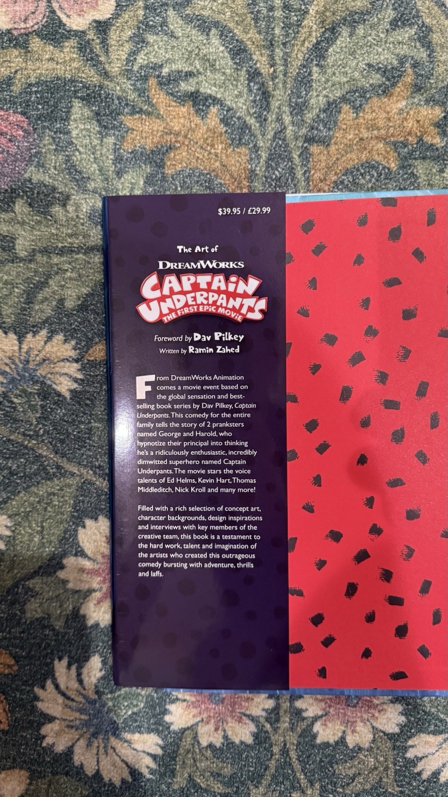 Titan Books The Art of Captain Underpants: The First Epic Movie HC 2017 Illus