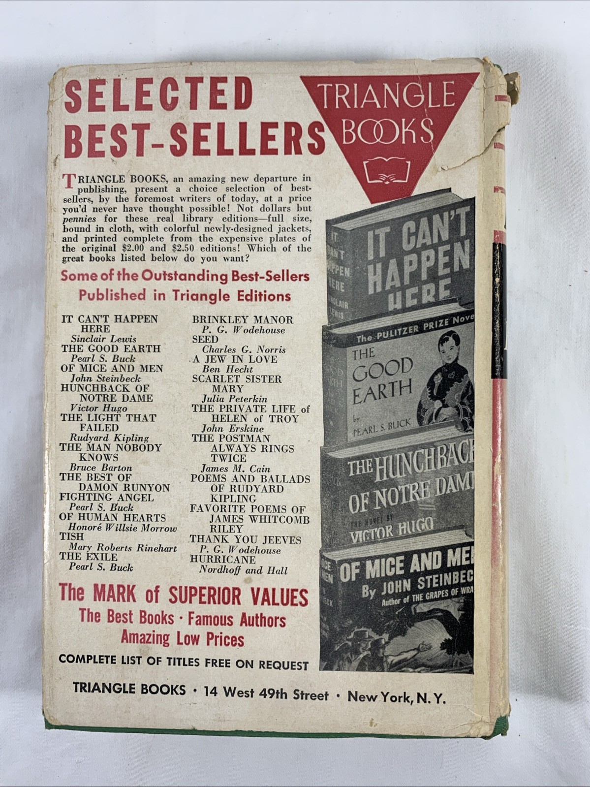 1940 A Jew in Love by Ben Hecht 12th Edition