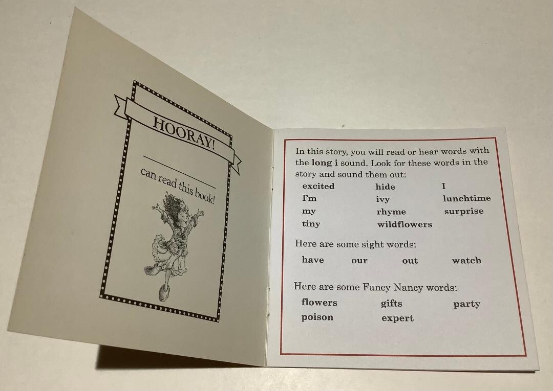 Set of 5 Fancy Nancy I can Read Phonics Paperback Books 8-12 2013