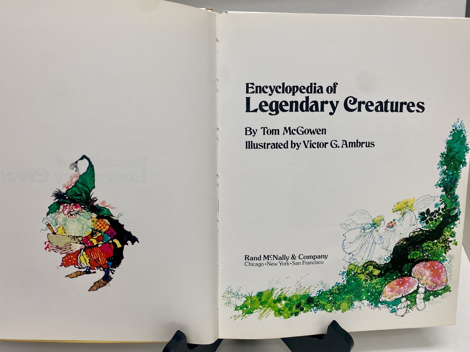 VTG Encyclopedia of Legendary Creatures Tom McGowen Illustrated Victor Ambrus 🔥
