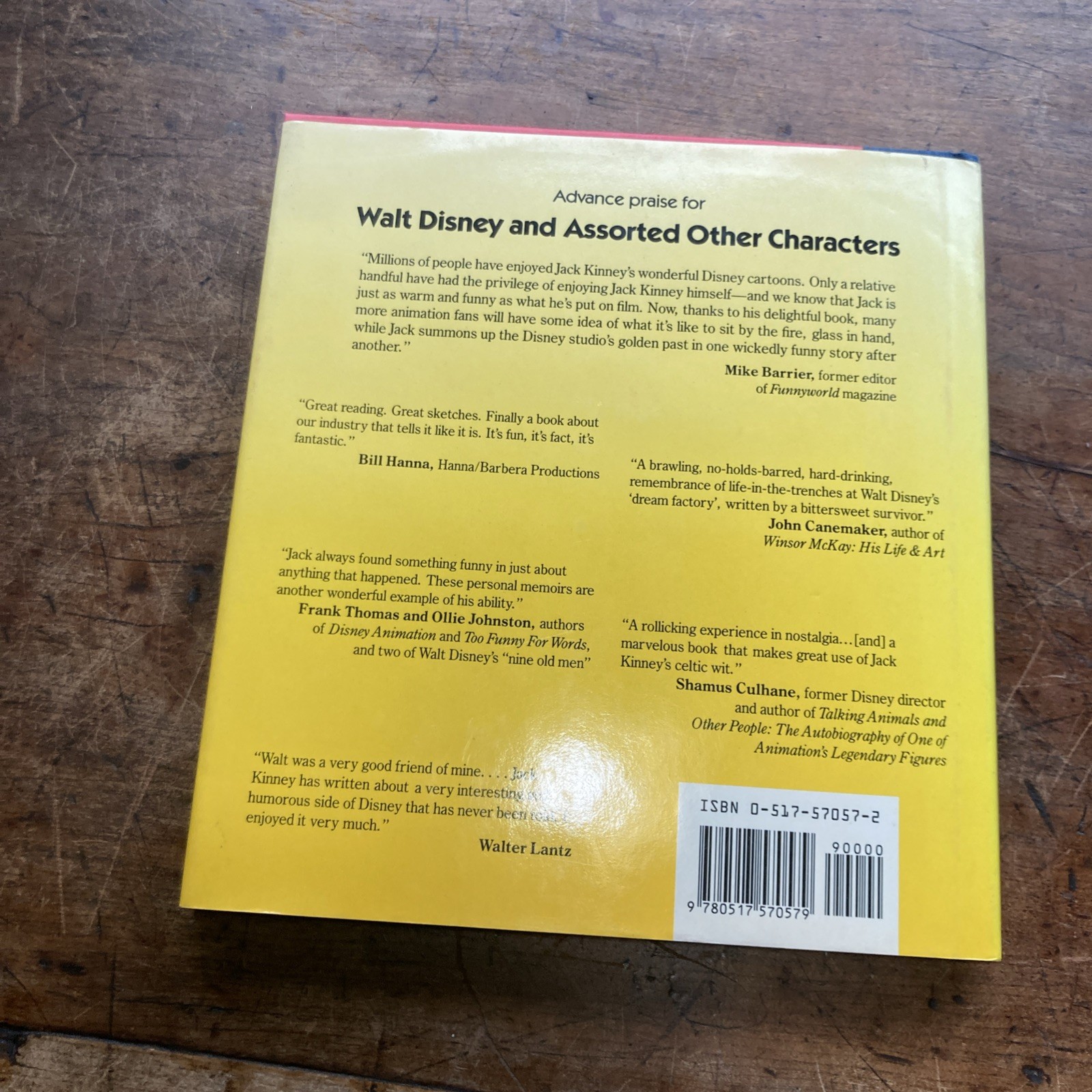 Walt Disney And Assorted Other Characters by Jack Kinney 1988 First Edtion
