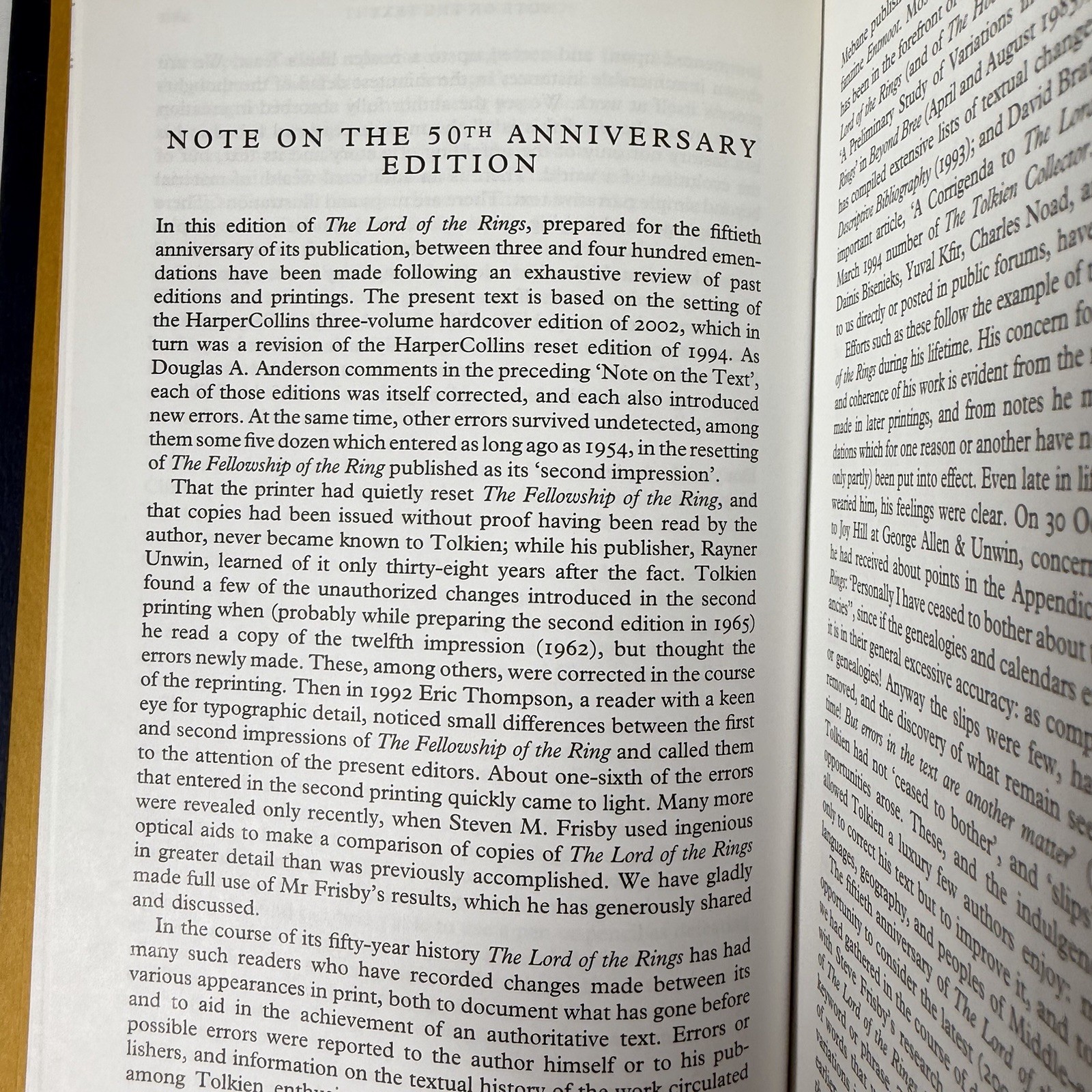 The Lord of the Rings J.R.R. Tolkien HC Houghton Mifflin 2004 50th Anniversary