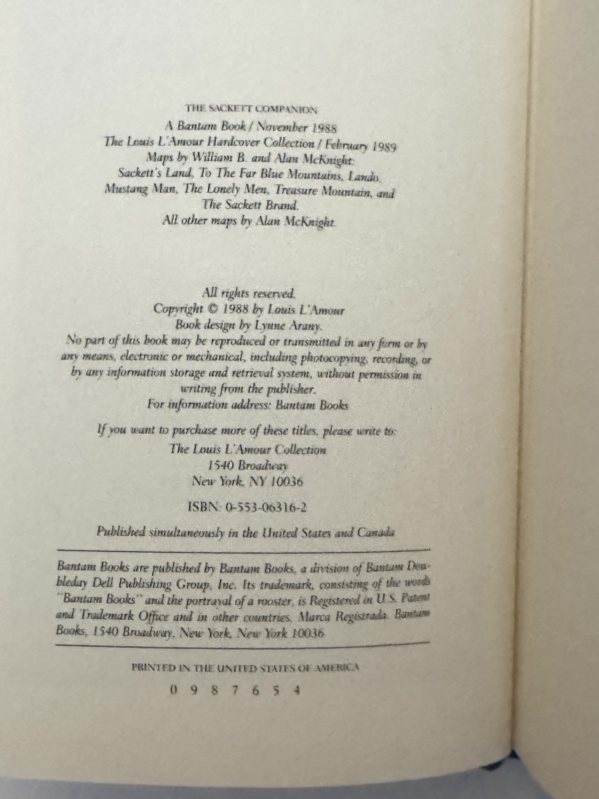 Vtg 1980’s Louis L’Amour “The Sackett Companion” Leatherette Edition Like New