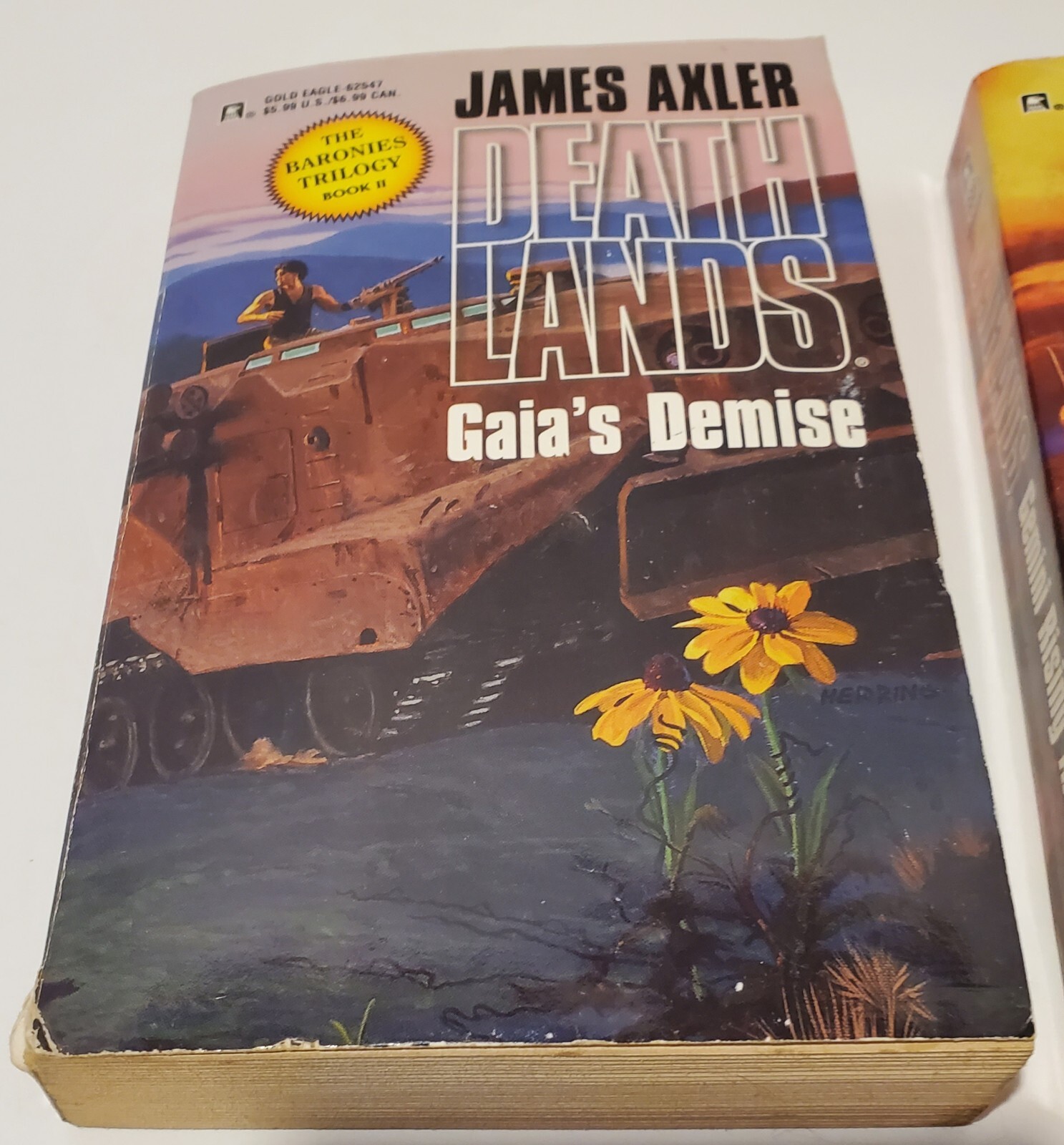 Vintage 1999 Lot Of 2 James Axler 1st Edition Books Gaia’s Demise Gemini Rising