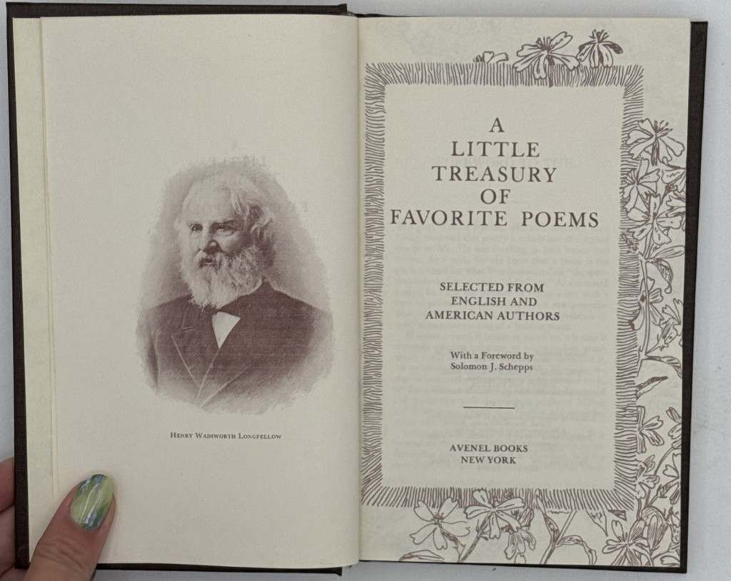 A Little Treasury of Favorite Poems by Varied Authors, HC Book 1978, B175