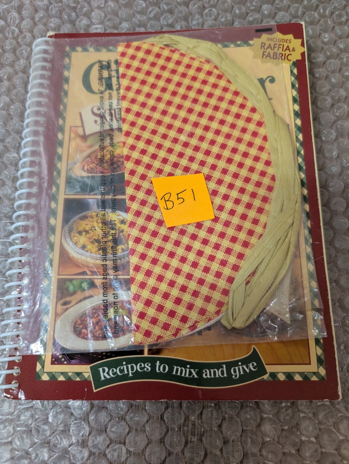 Vintage Gifts From A Jar Soups Chili & More Cookbook Spiral Bound