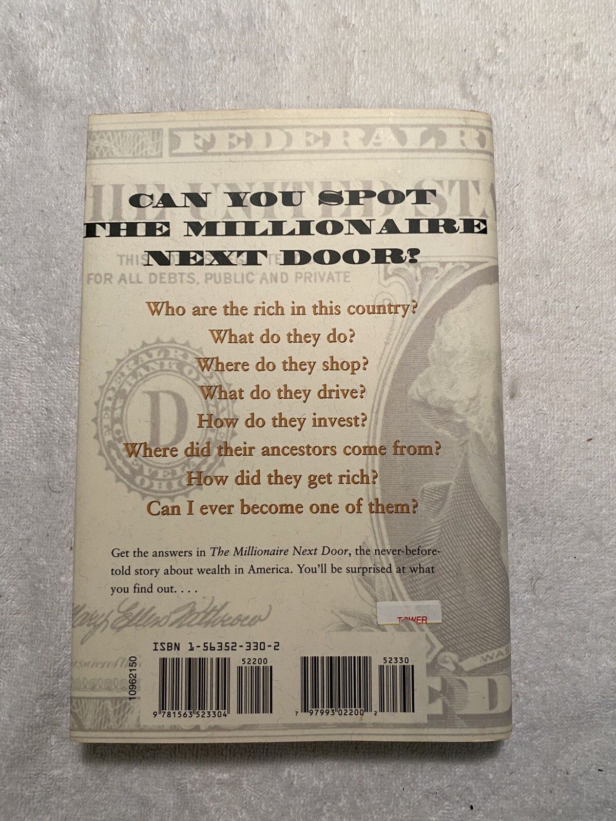 The Millionaire Next Door: The Surprising Secrets of America’s Wealthy