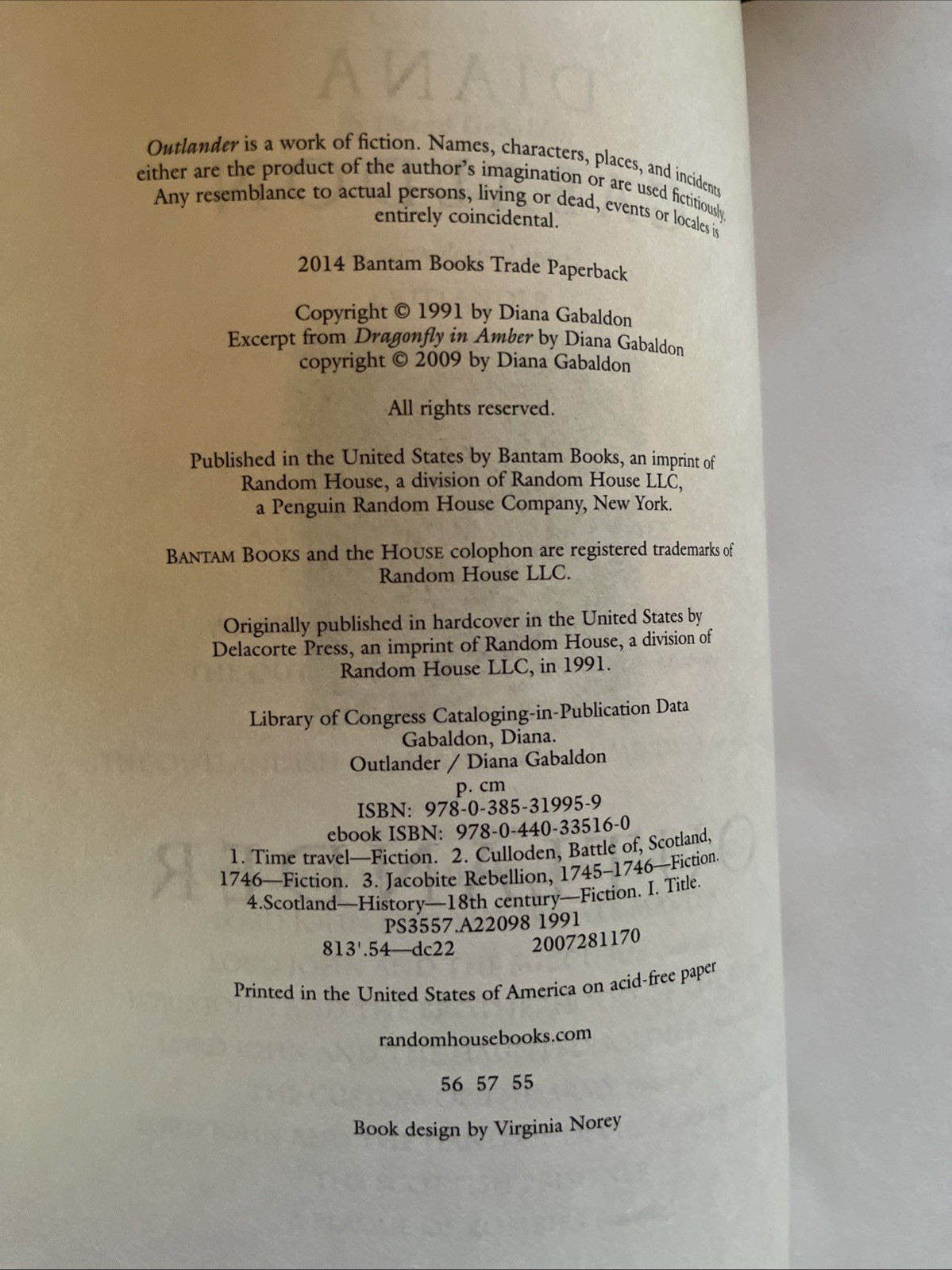 Outlander by Diana Gabaldon (1998, Paperback, Later Edition)