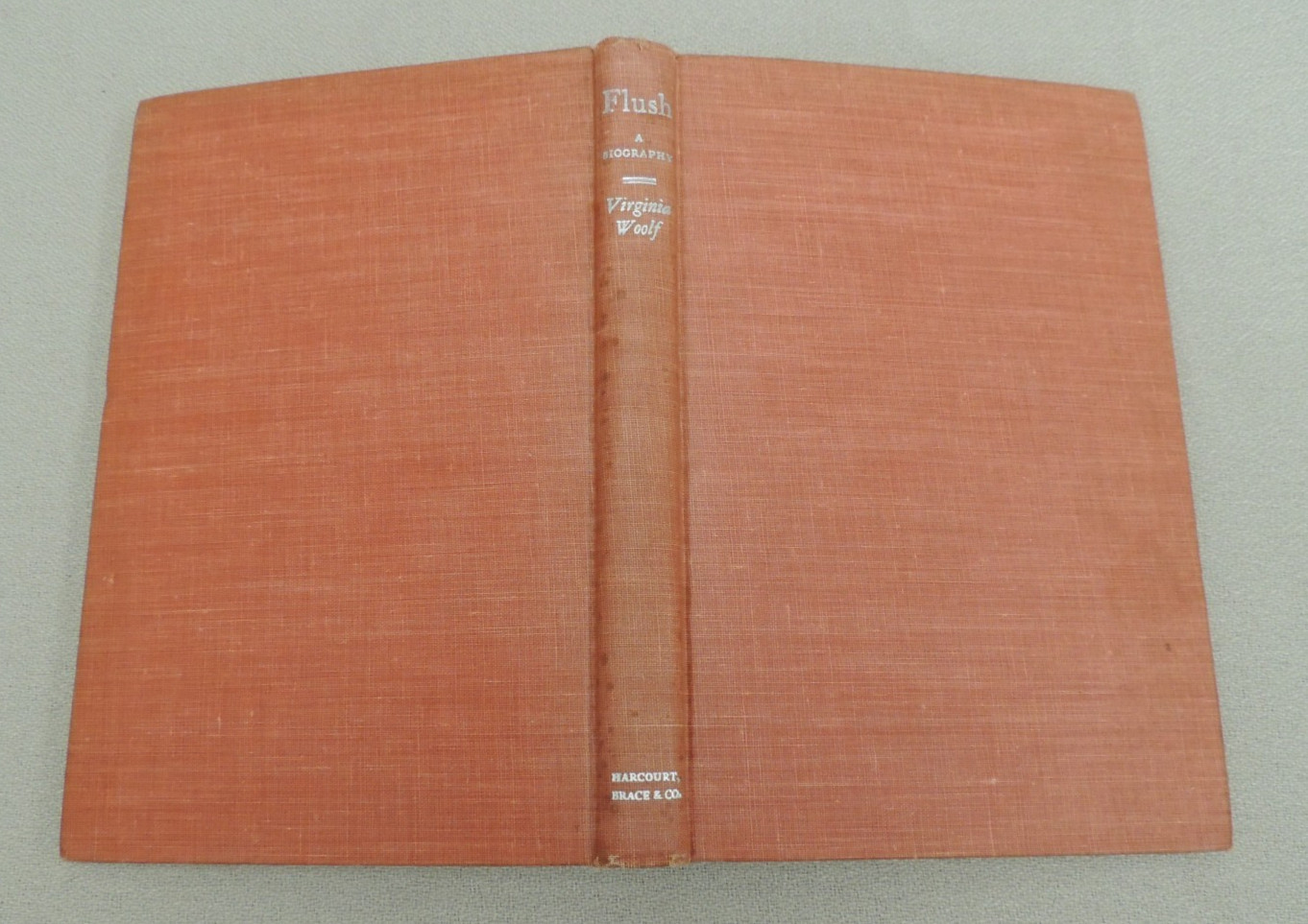 FLUSH: A biography ~ Virginia Woolf ~ Vintage 1933 HC 1st Edition Later Print