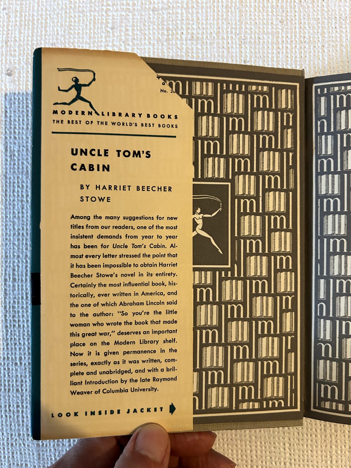 Uncle Tom’s Cabin-Harriet Beecher Stowe-1938 Modern Library Limited Editions 261