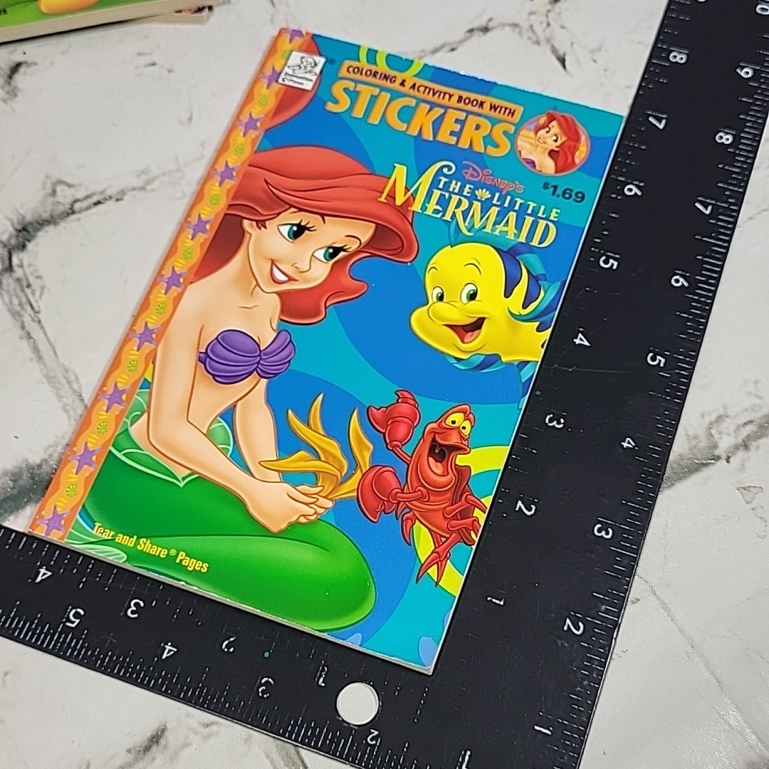 2001 Disney Coloring Activity Sticker Books Lot Dalmatian Press Pooh Lion King