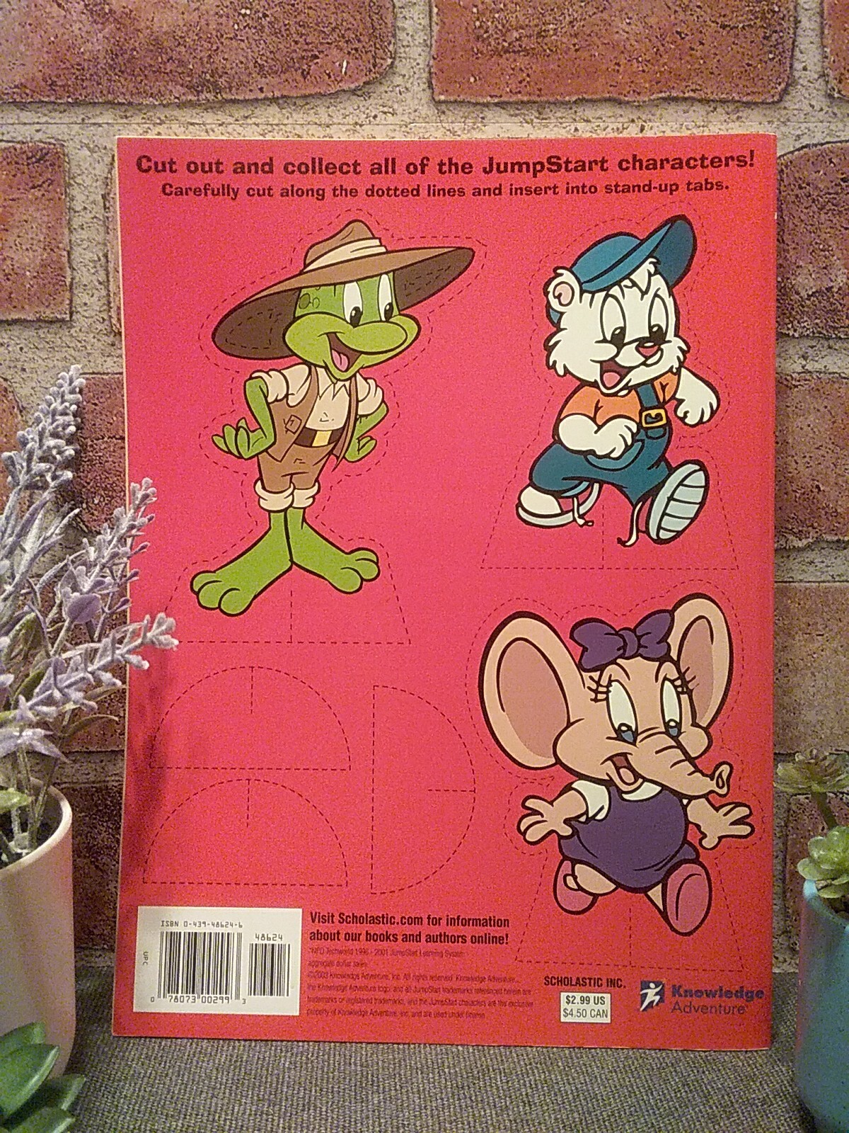 Vtg 2003 Jump Start ABC Fun Coloring & Activity Book w/Cut Out Paper Dolls! NEW