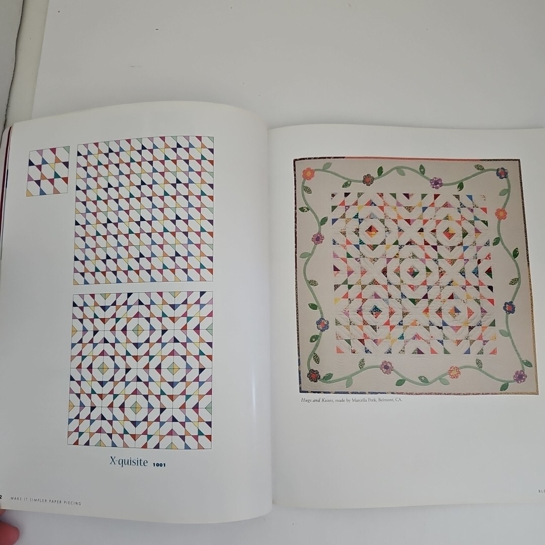 Quiltiing Make It Simpler Paper Piecing Easy 1-2-3 Pinless Fold & Sew Technique
