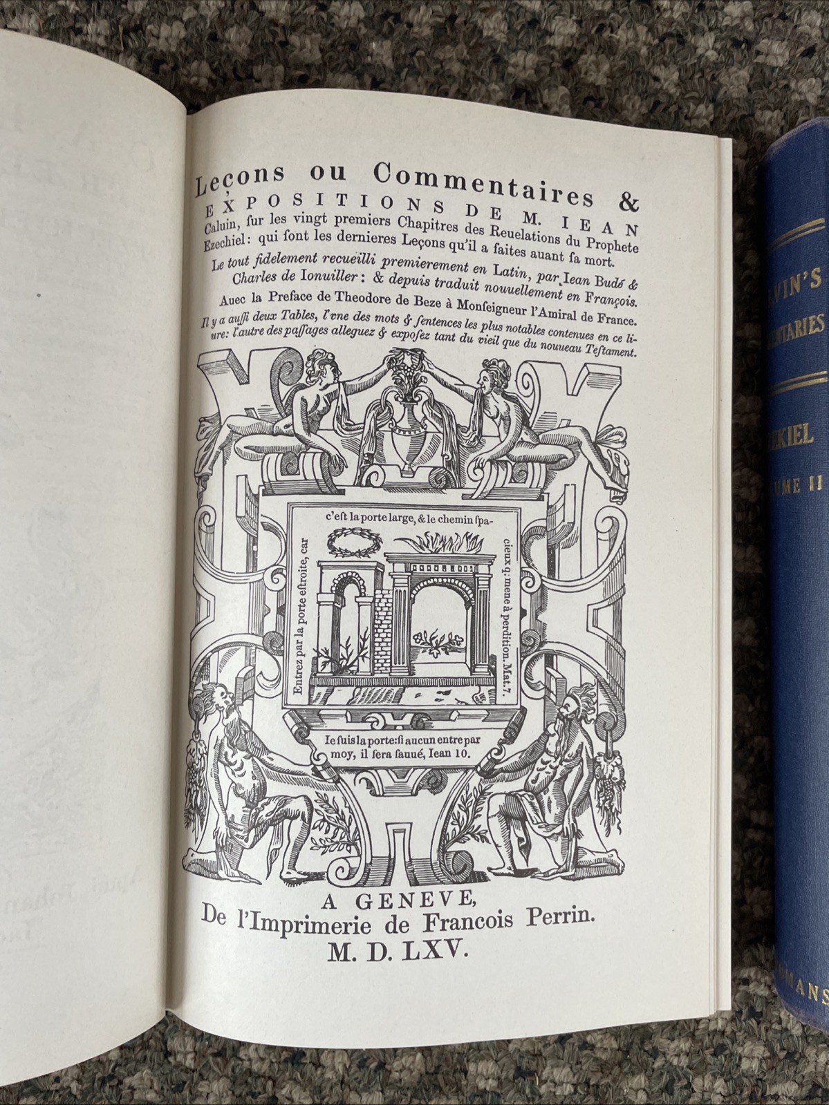 Calvin’s Commentary on Ezekiel 2 Volume Set Eerdmans 1948 Hardback