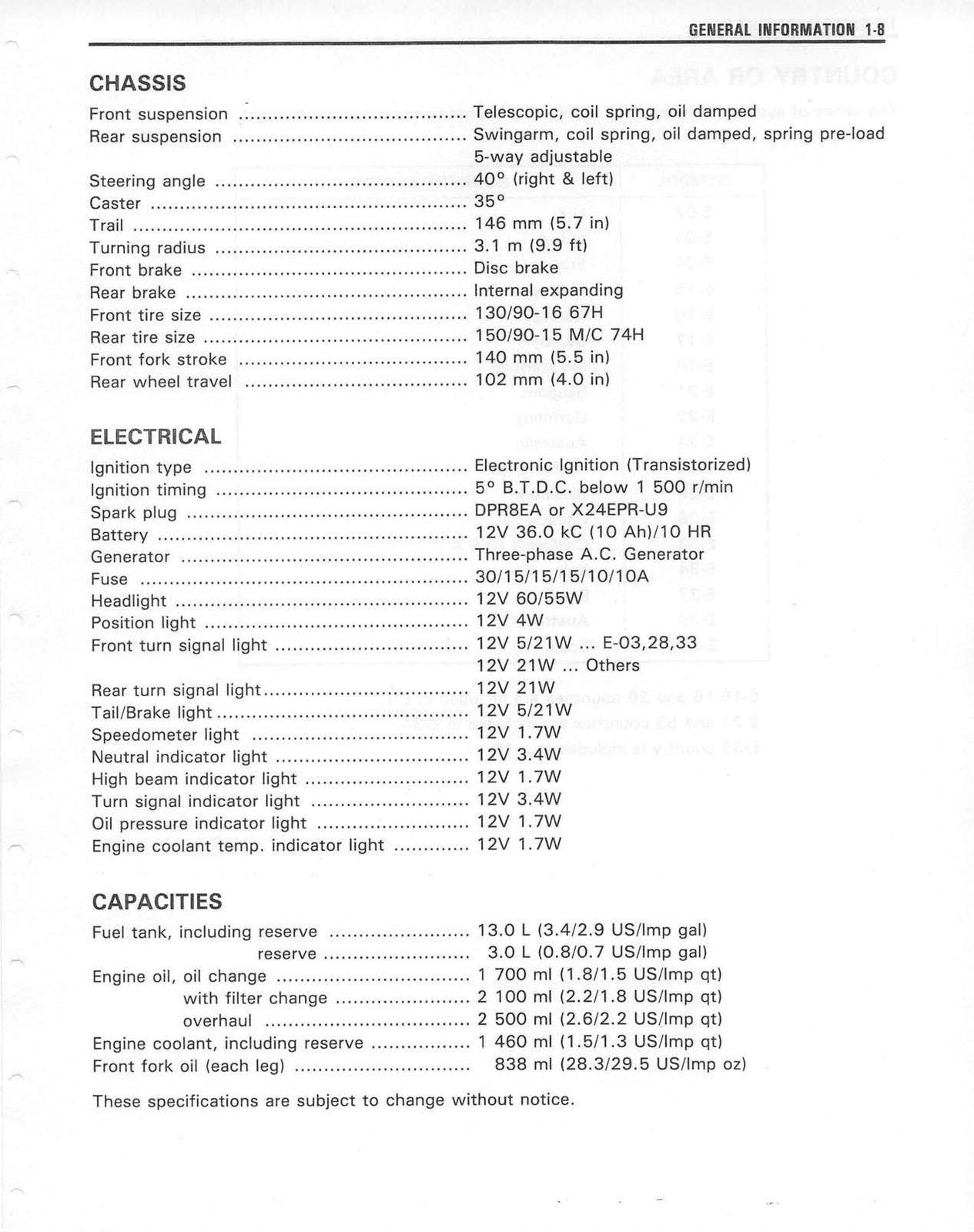 SUZUKI VZ800 Marauder Motorcycle Service Manual 1998-2004 – WIRE BOUND – COVERS