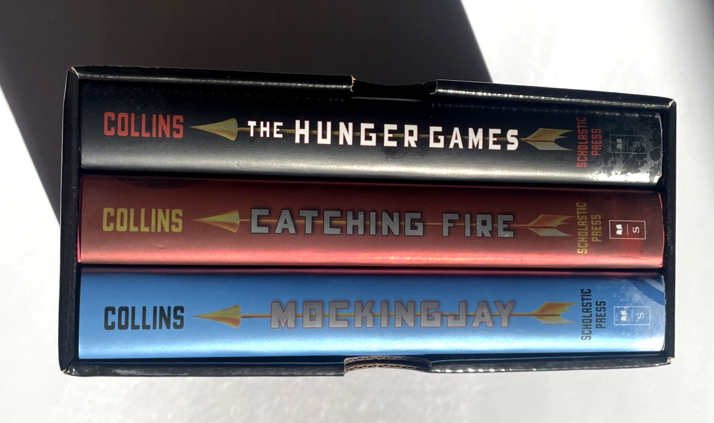 Hunger Games Trilogy Boxed Set Hardcover Dust Jackets Suzanne Collins Scholastic