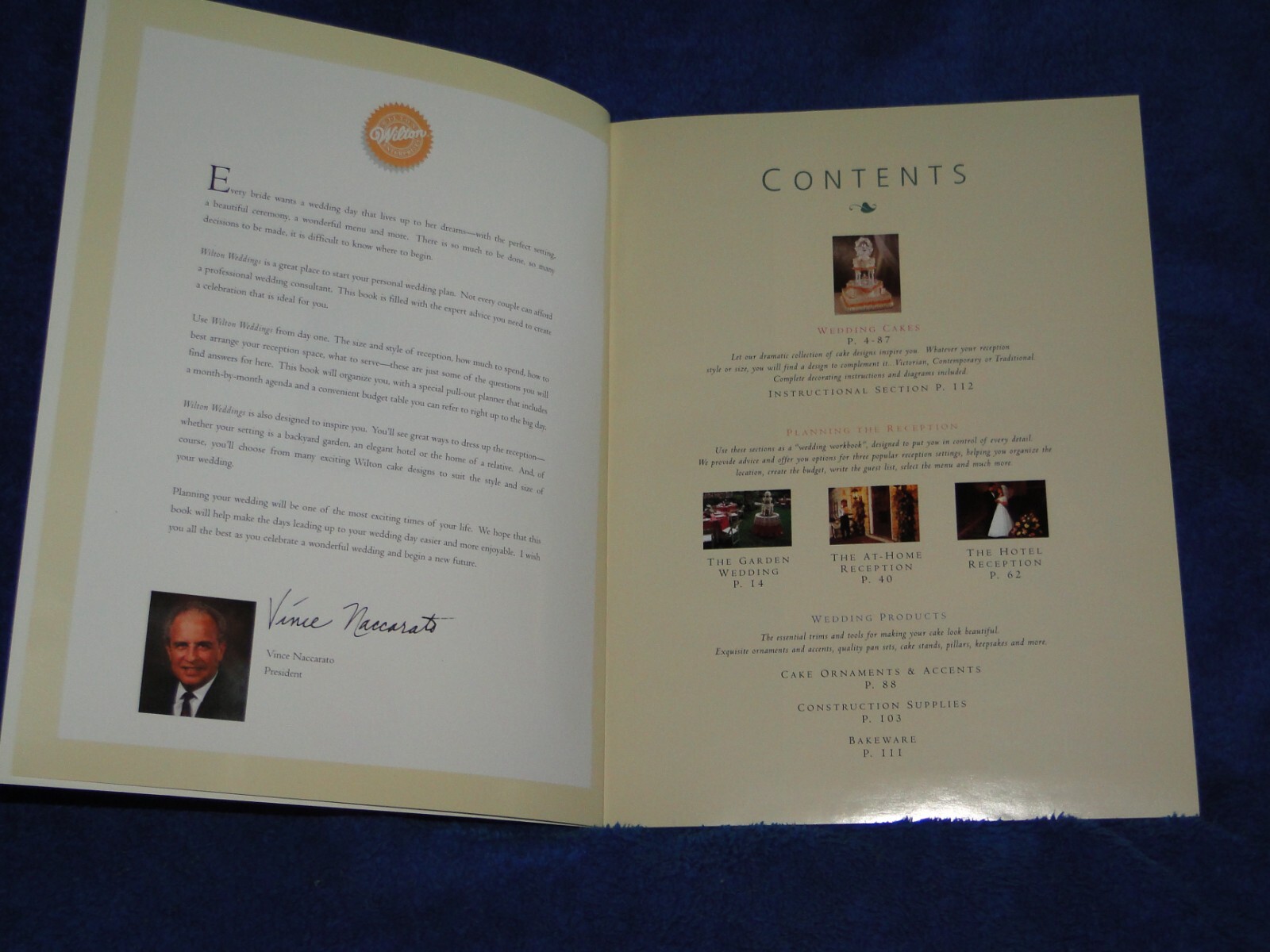 New Wilton Wedding Book, copywrite 1996, 136 pages soft cover