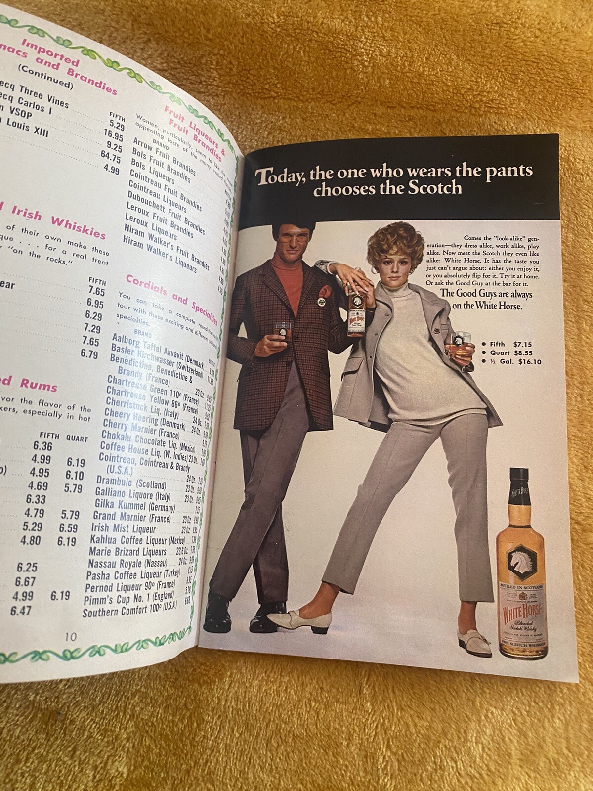 Vintage Advertising 1968 Bal-Port Wine & Liquors Party Book Calendar Newport CAL