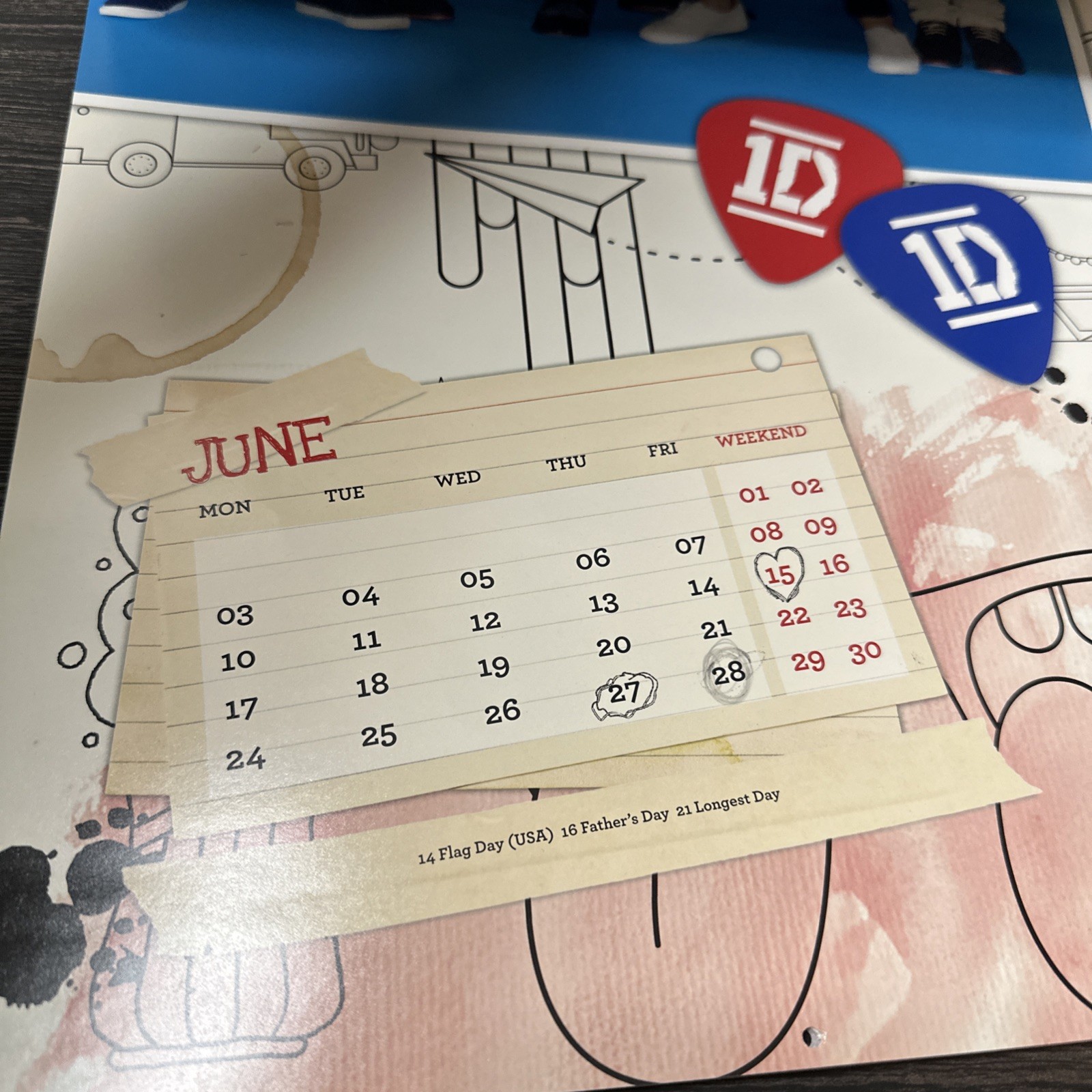 One Direction Official 2013 Calendar Set Of 2