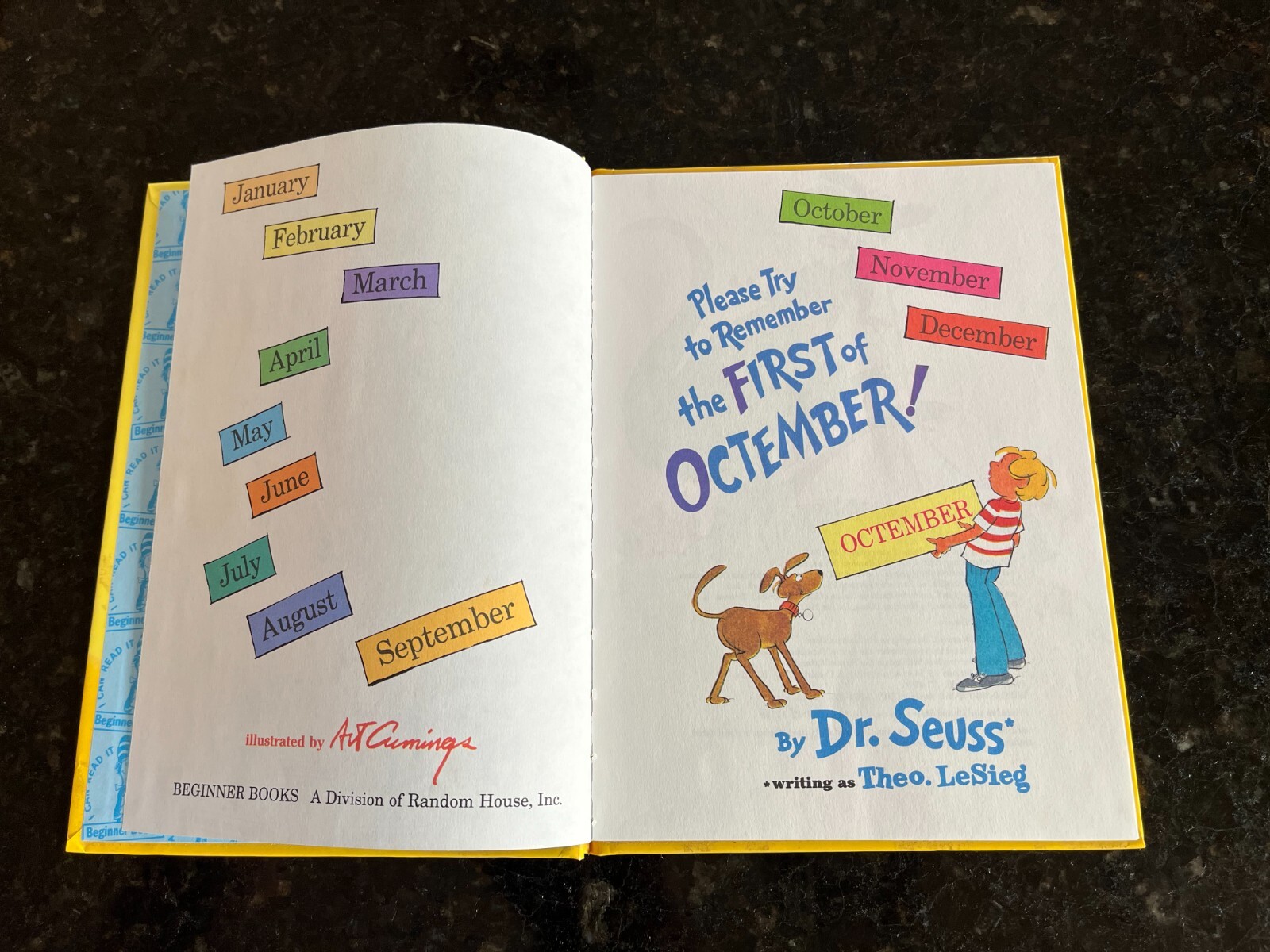 Please try to remember the first of Octember! LeSieg Seuss book 6.75″x9.25″ #1