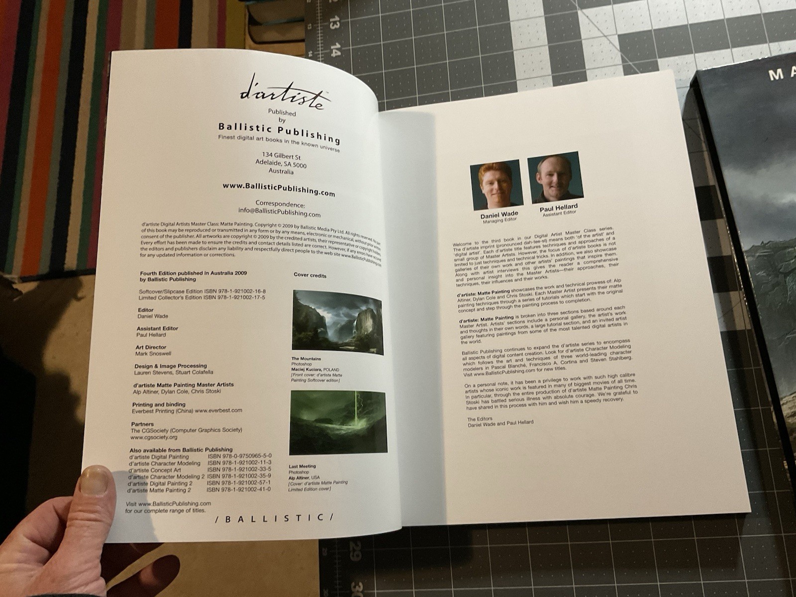 D’artiste Matte Painting (Ballistic Publishing, Paperback & slipcase), 2009, D4