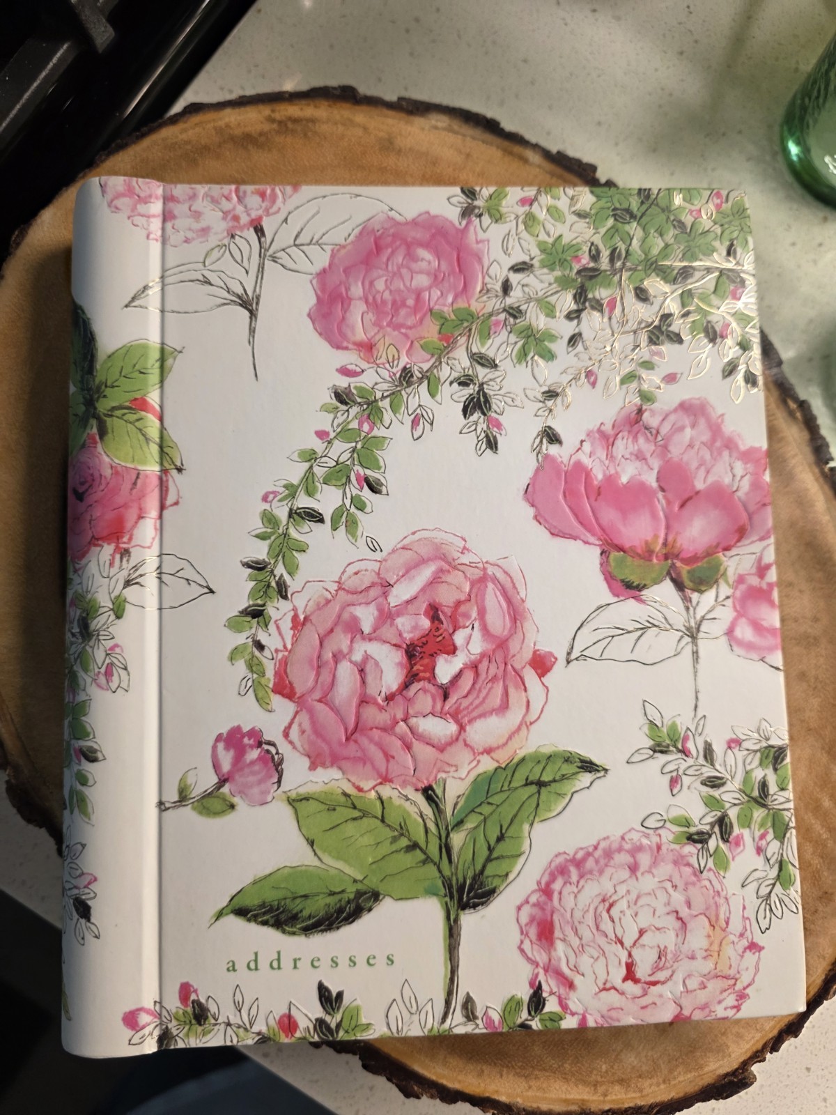 Rose Garden Large Address Book – Hardcover-spiral By Peter Pauper Press