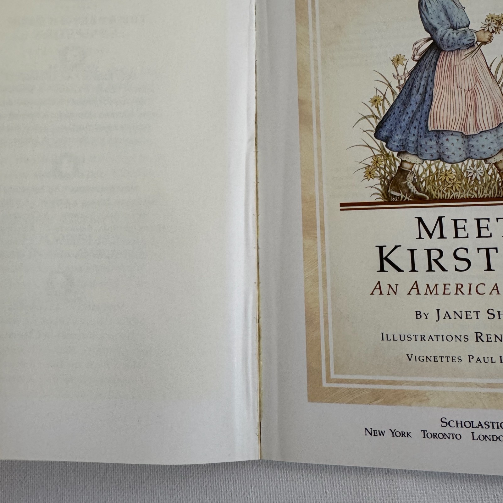 Pleasant Company American Girl Meet Kirsten First Scholastic Printing Book 1
