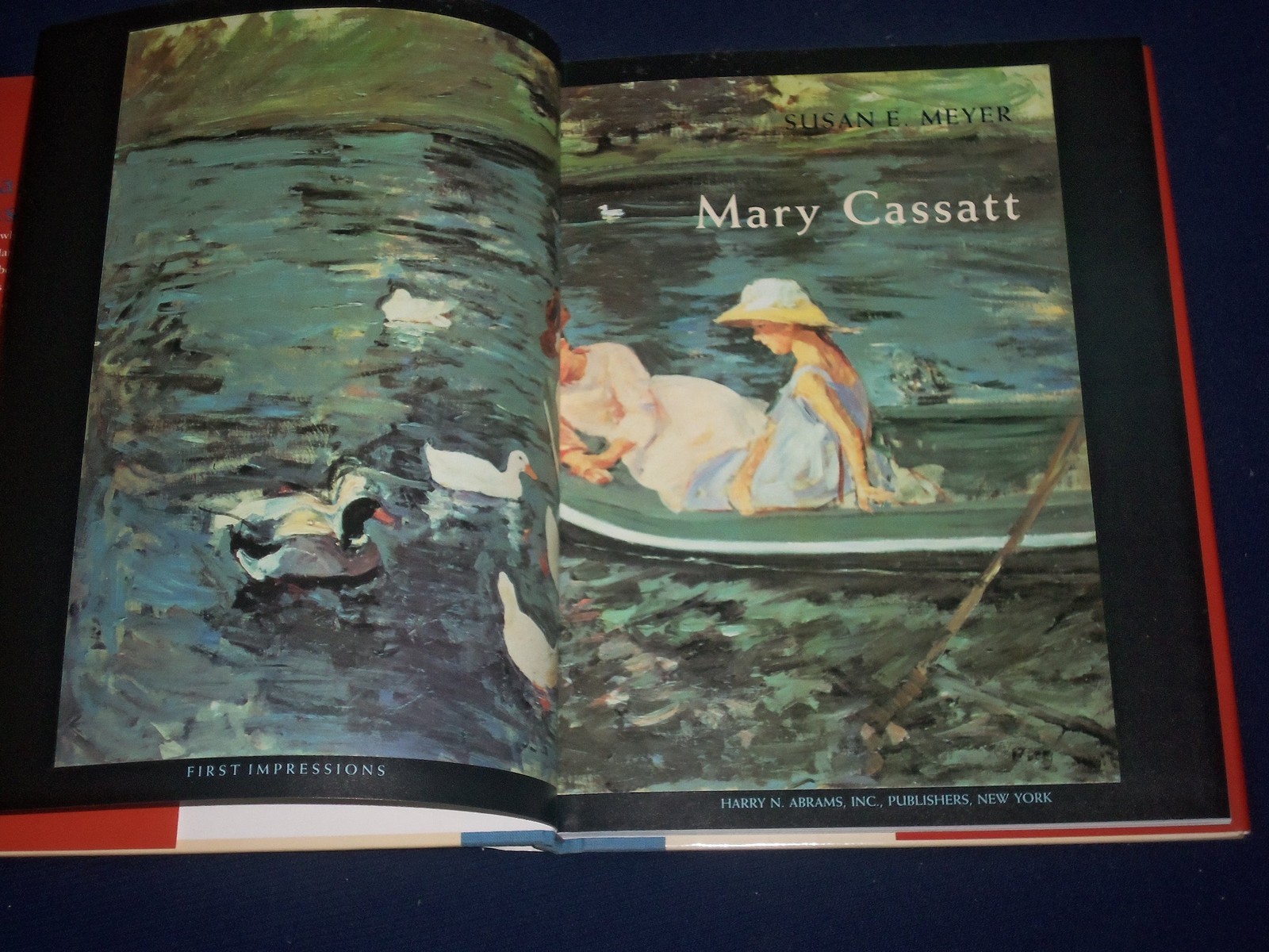 1990 MARY CASSATT HARDCOVER BOOK BY SUSAN E. MEYER – ILLUSTRATIONS – KD 1604