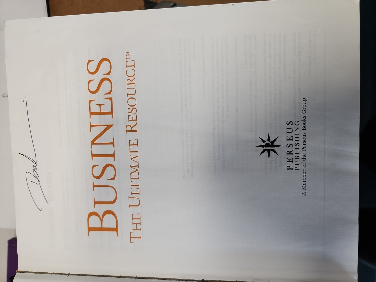 Business: The Ultimate Resource – hardcover, 0738202428, Perseus Publishing