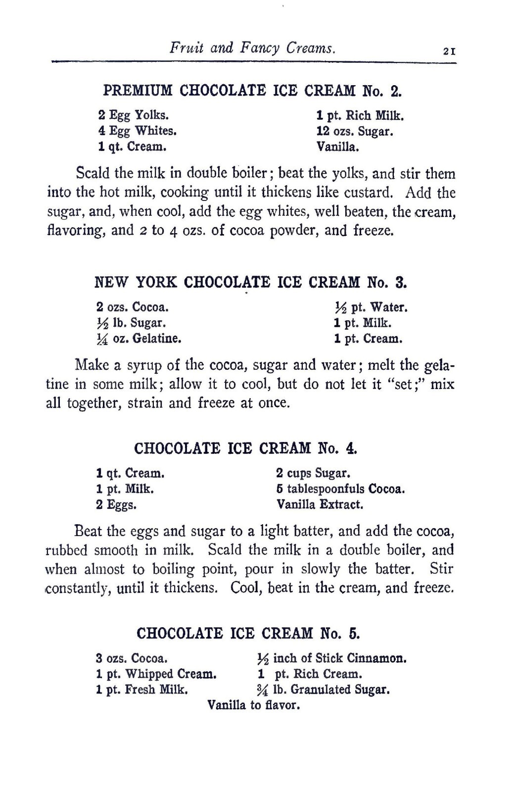 Homemade Ice Cream And Candy Cook Book “1908” 108 Pages