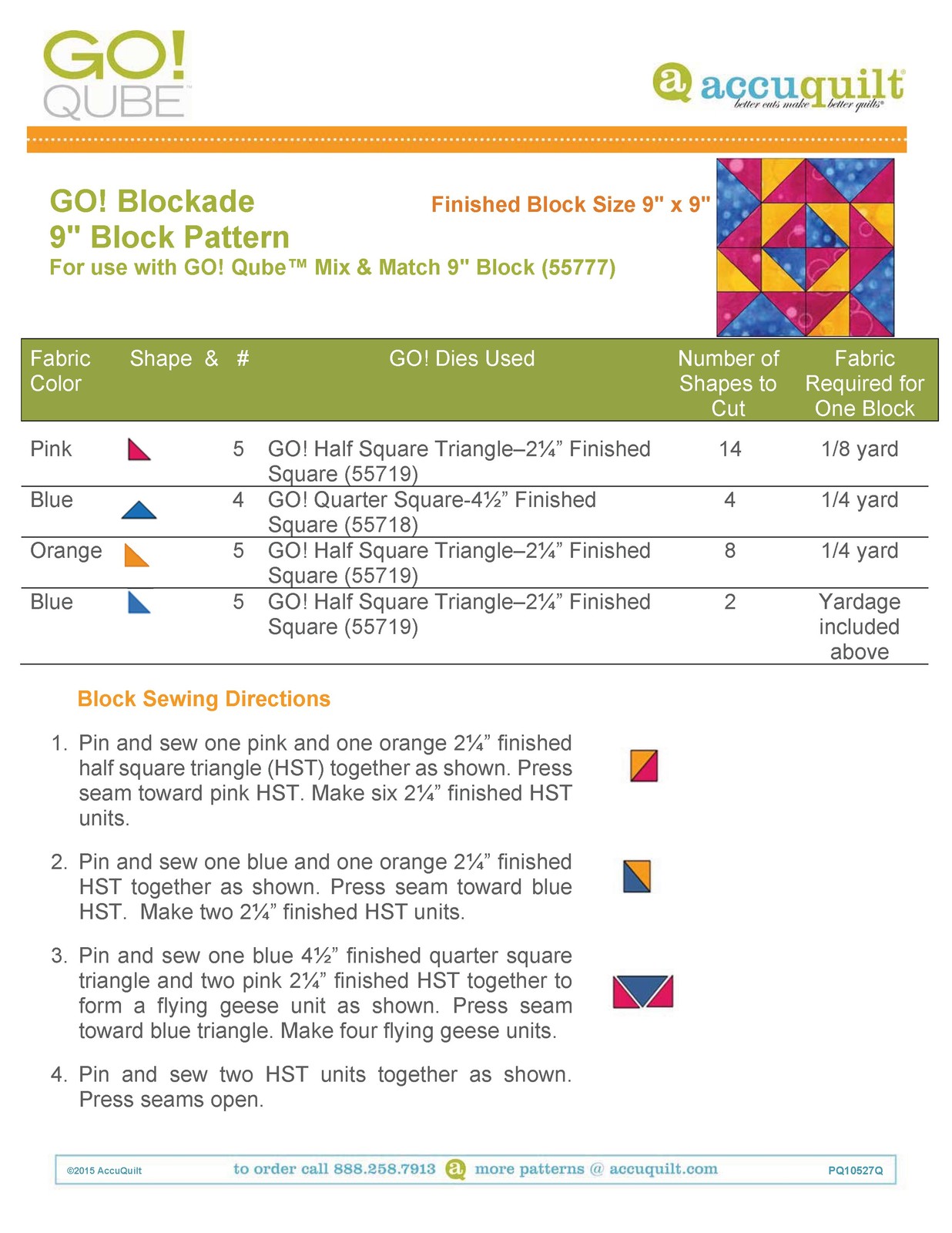 ACCUQUILT Go Qube 9″ Blocks – STEEL WIRE BOUND – PROTECTIVE COVERS