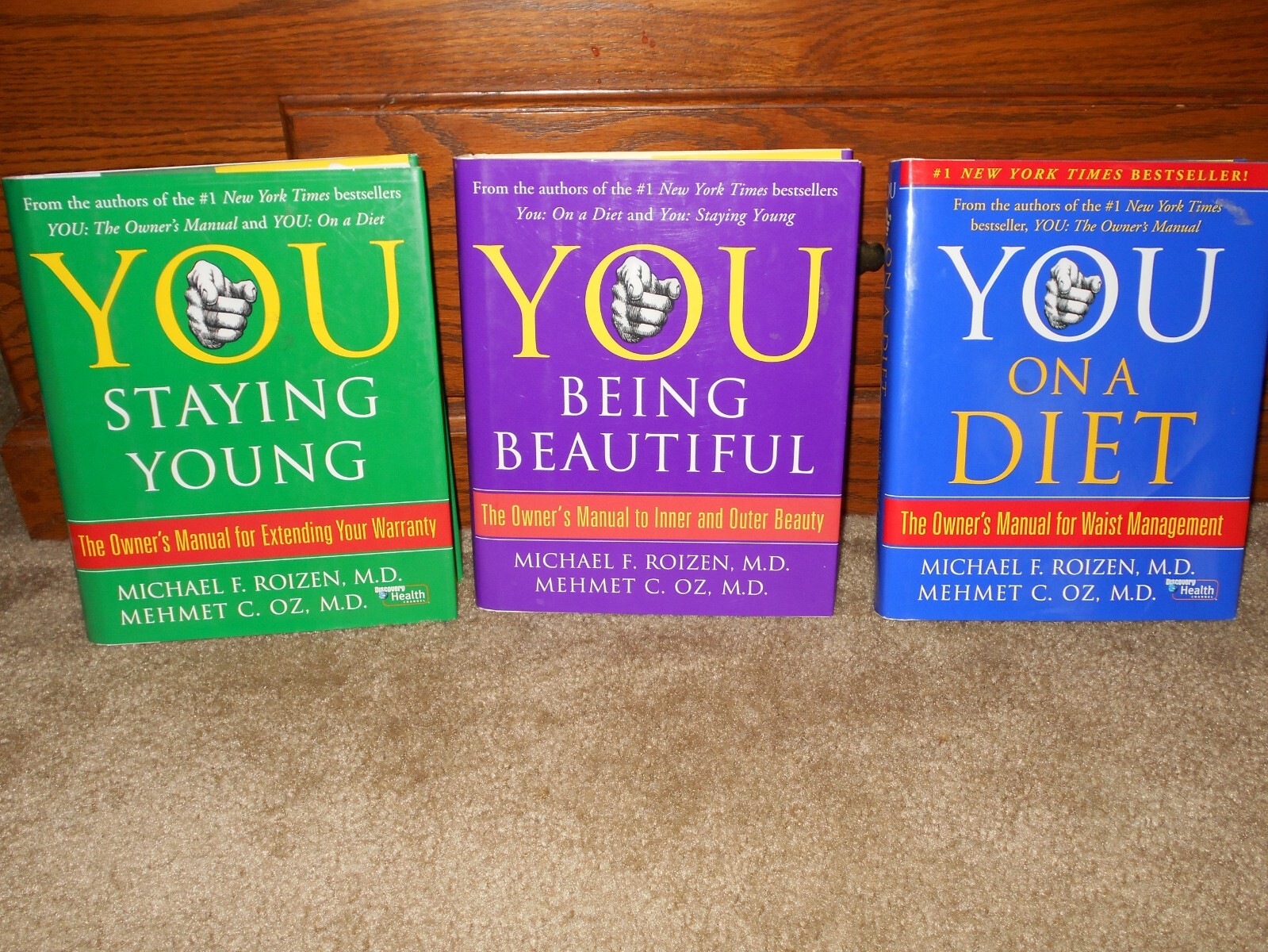 Lot of 3 You Diet Young Beautiful Hardcovers by MD’s Dr Oz Discovery