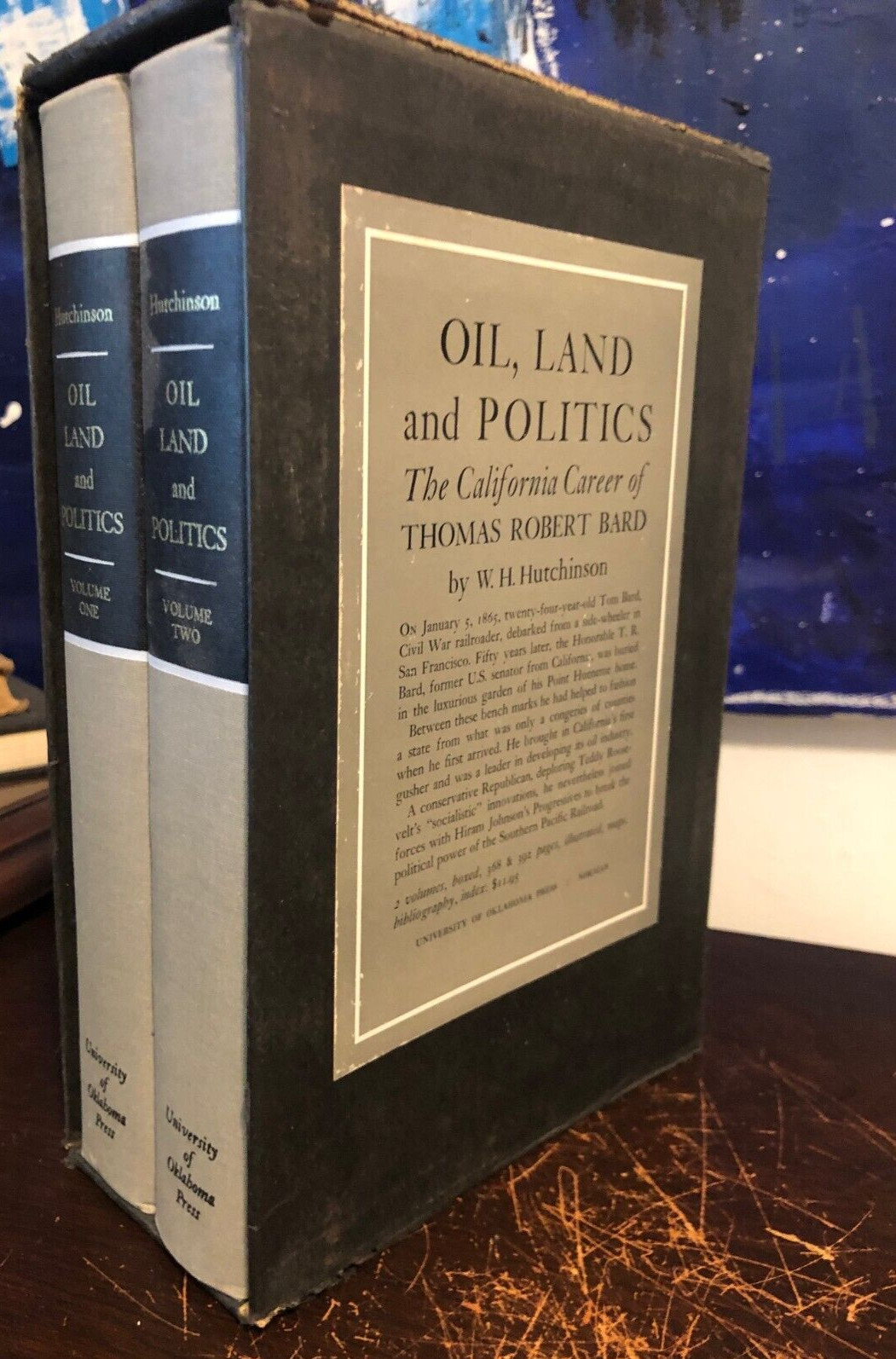 VINTAGE Oil, Land and Politics (Thomas Robert Bard Bio.) – W.H. Hutchinson 1965