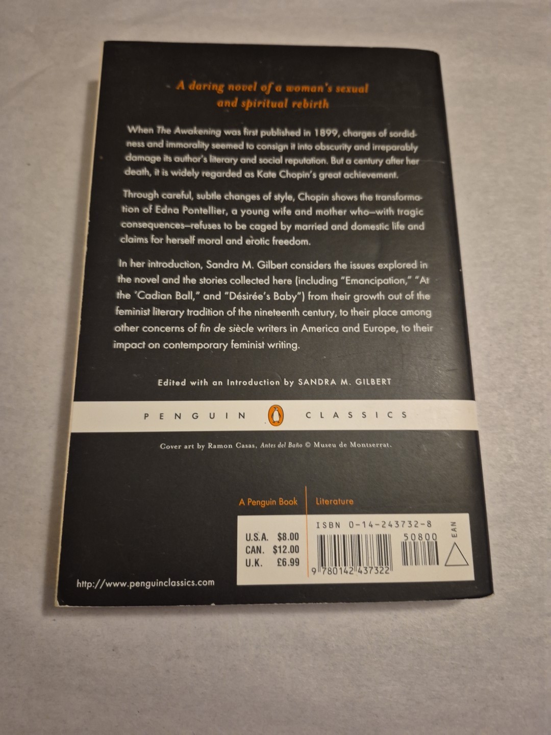 The Awakening and Selected Stories Kate Chopin Penguin Classics TPB Literature