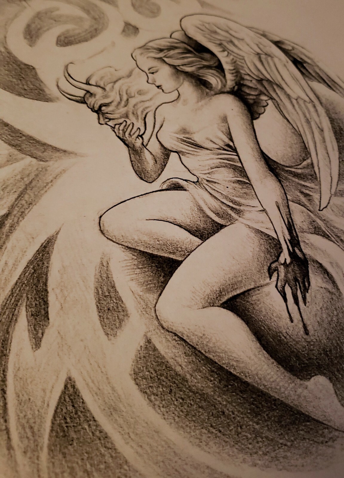 BLACK & GREY TATTOO FLASH BOOK BODY ART SKETCH