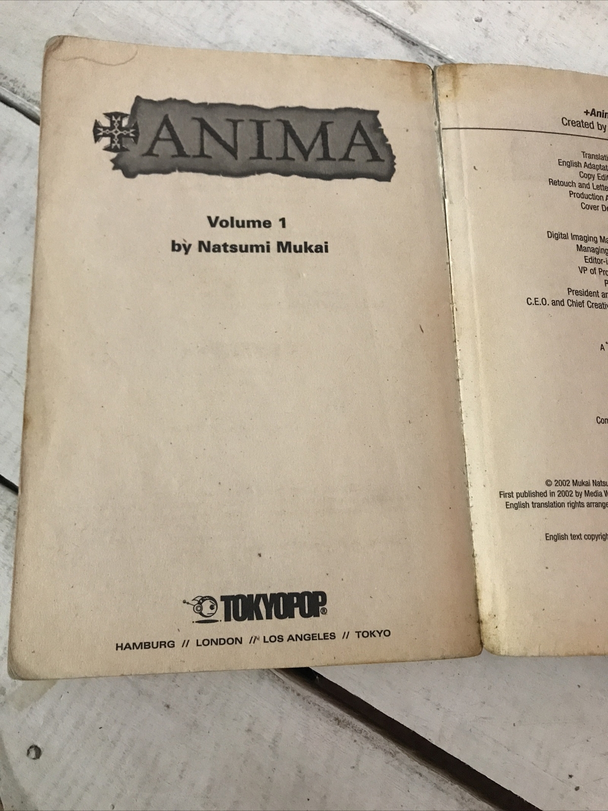 +Anima Scholastic Exclusive Natsumi Mukai Manga Paperback Rare Edition
