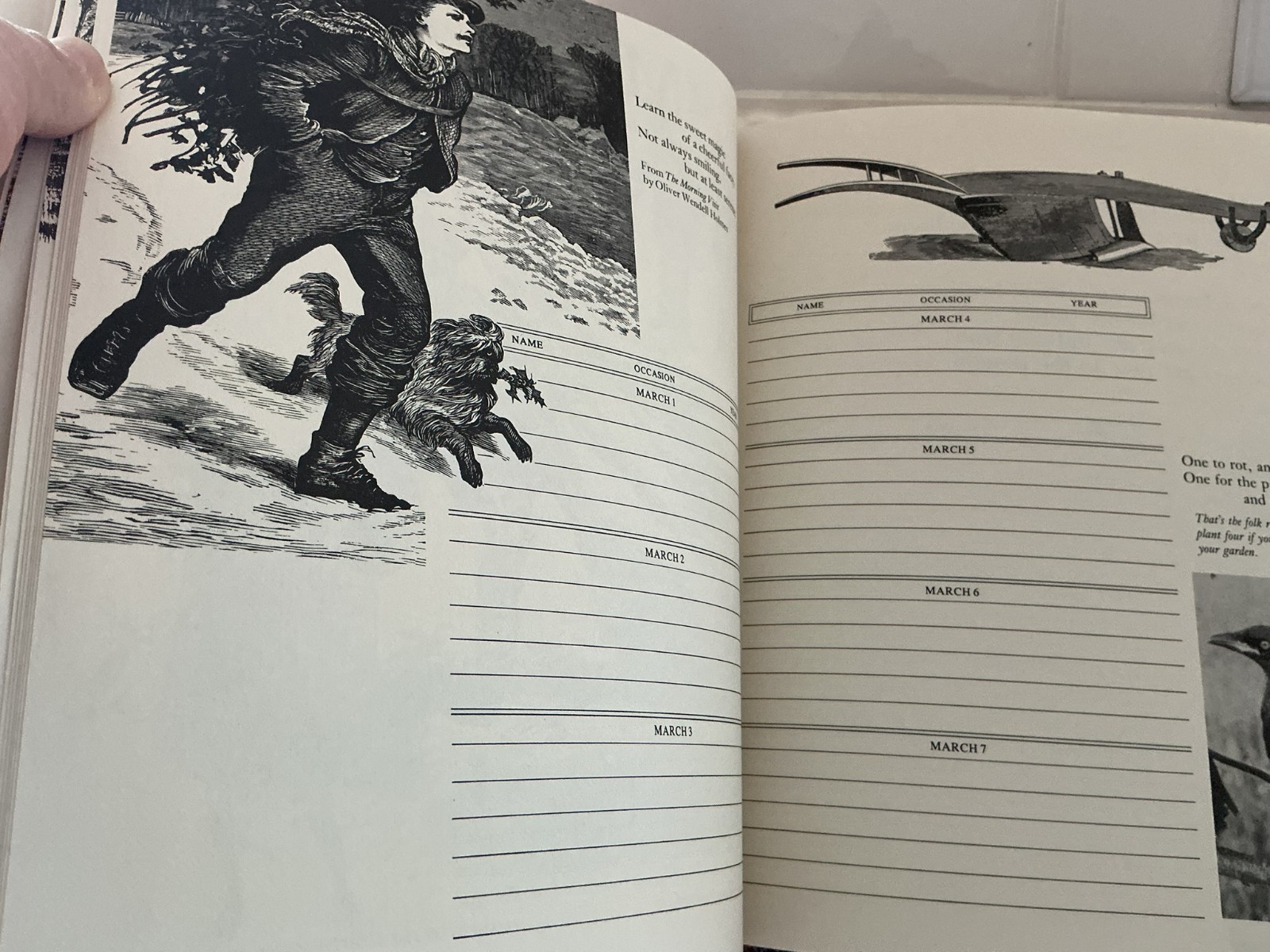 An Old Fashioned Keepbook A Birthday Book Dates to Remember Forever Unused