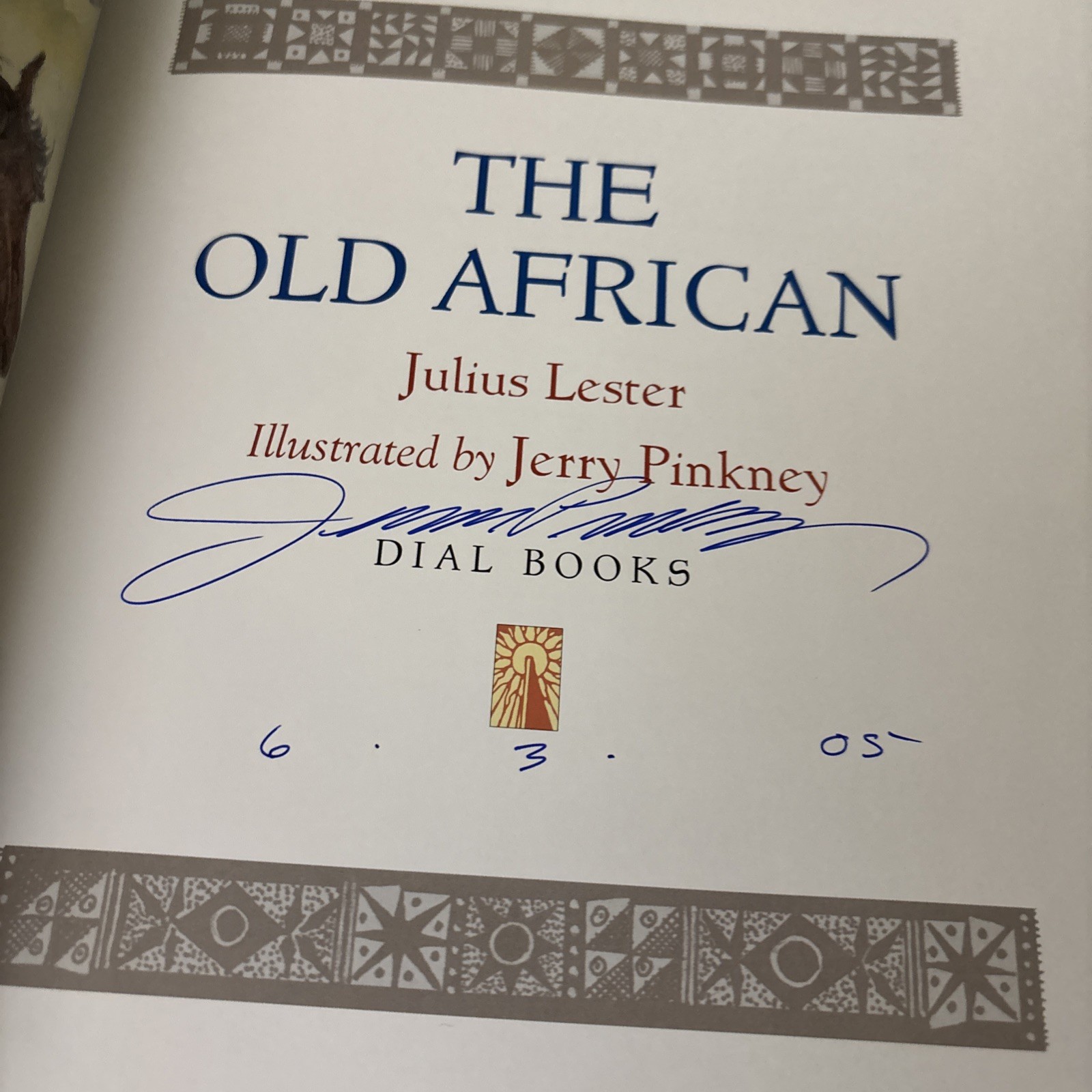 The Old African – Hardcover By Julius Lester, Jerry Pinkney, Signed HC/DJ