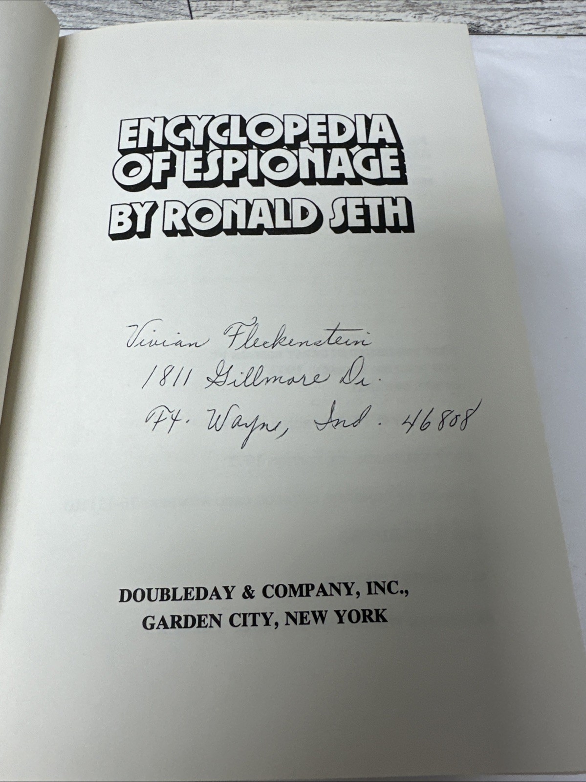 Encyclopedia of Espionage by Ronald Seth (Hardcover)
