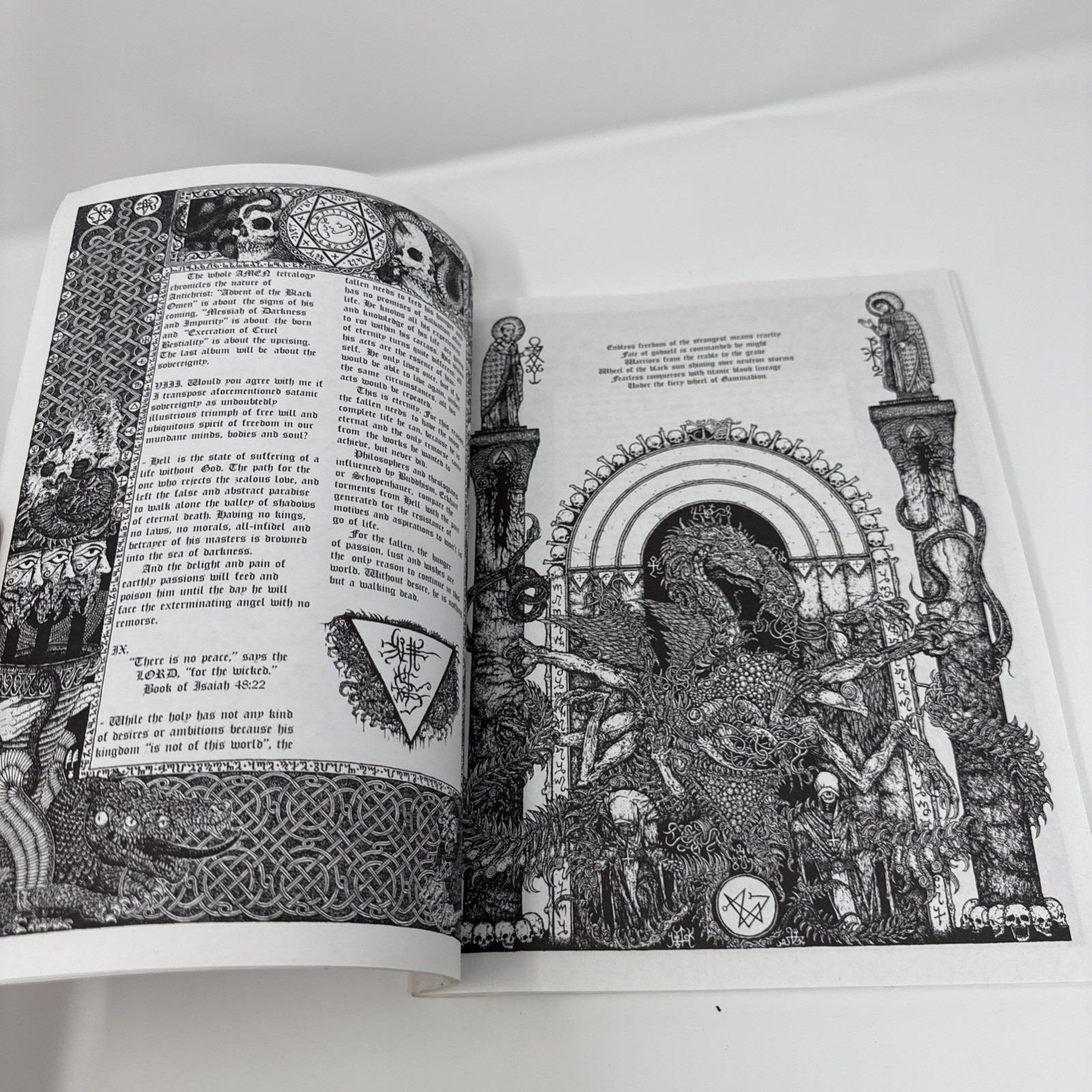 VATRA I SUMPOR Black War Death Metal Occult Satanic Art Zine Book Proclamation