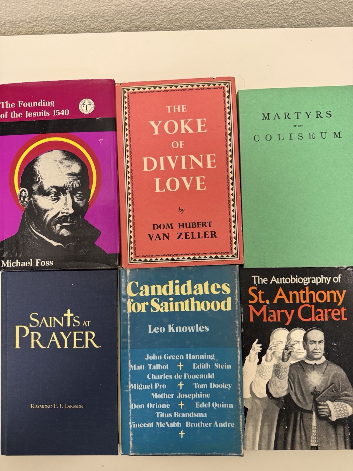 Catholic Saints Mystics Book Lot Emmerich Claret Jesuits 13 Books