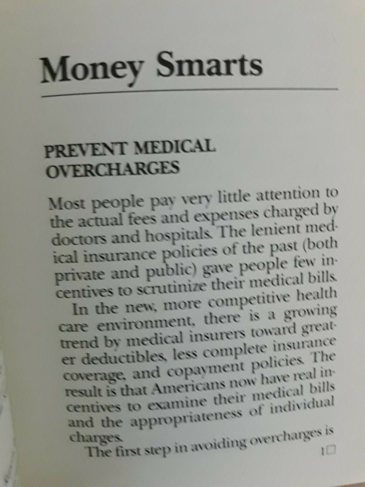 1990 Boardroom pb: Money Smarts (62 pages) 6.5″ x 4″