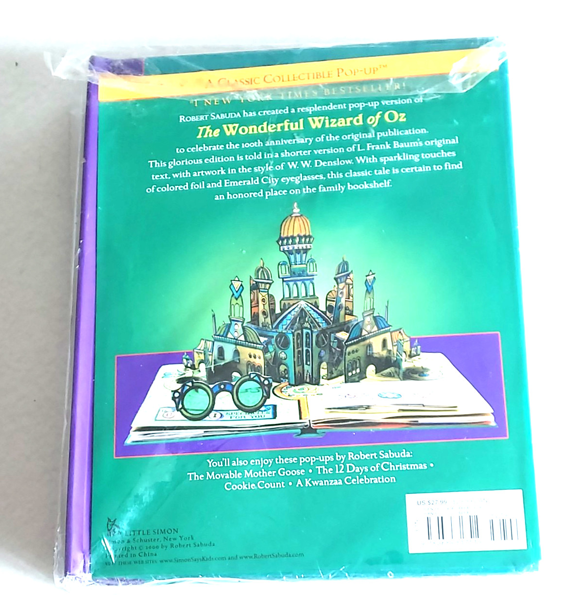 The Wonderful Wizard Of Oz ( vintage )- Robert Sabuda – POP UP Book – NEW SEALED