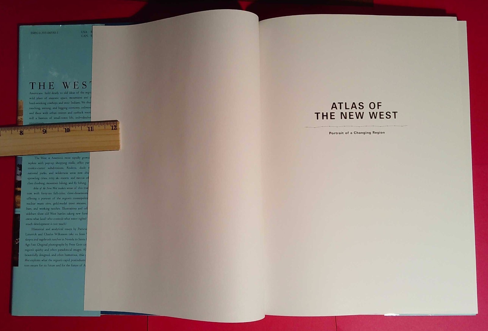 Atlas of the New West, Riebsame, 1997, 1st edition, signed/personalized (A418)