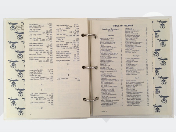 Ben Ali Shrine Recipe Cookbook 254+ Pages Sacamento, California Vintage 2001
