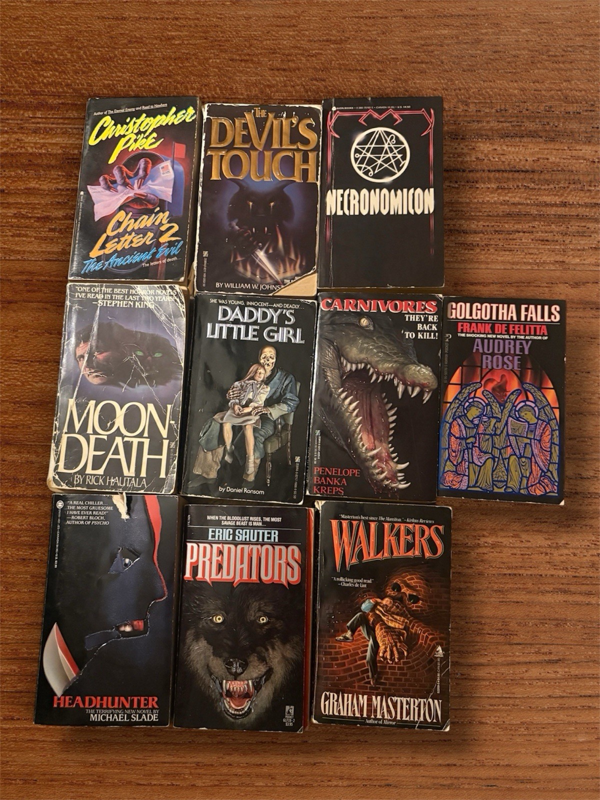 Vintage Horror Paperbacks From Hell Lot 10 Zebra Horror Johnstone Lovecraft Etc