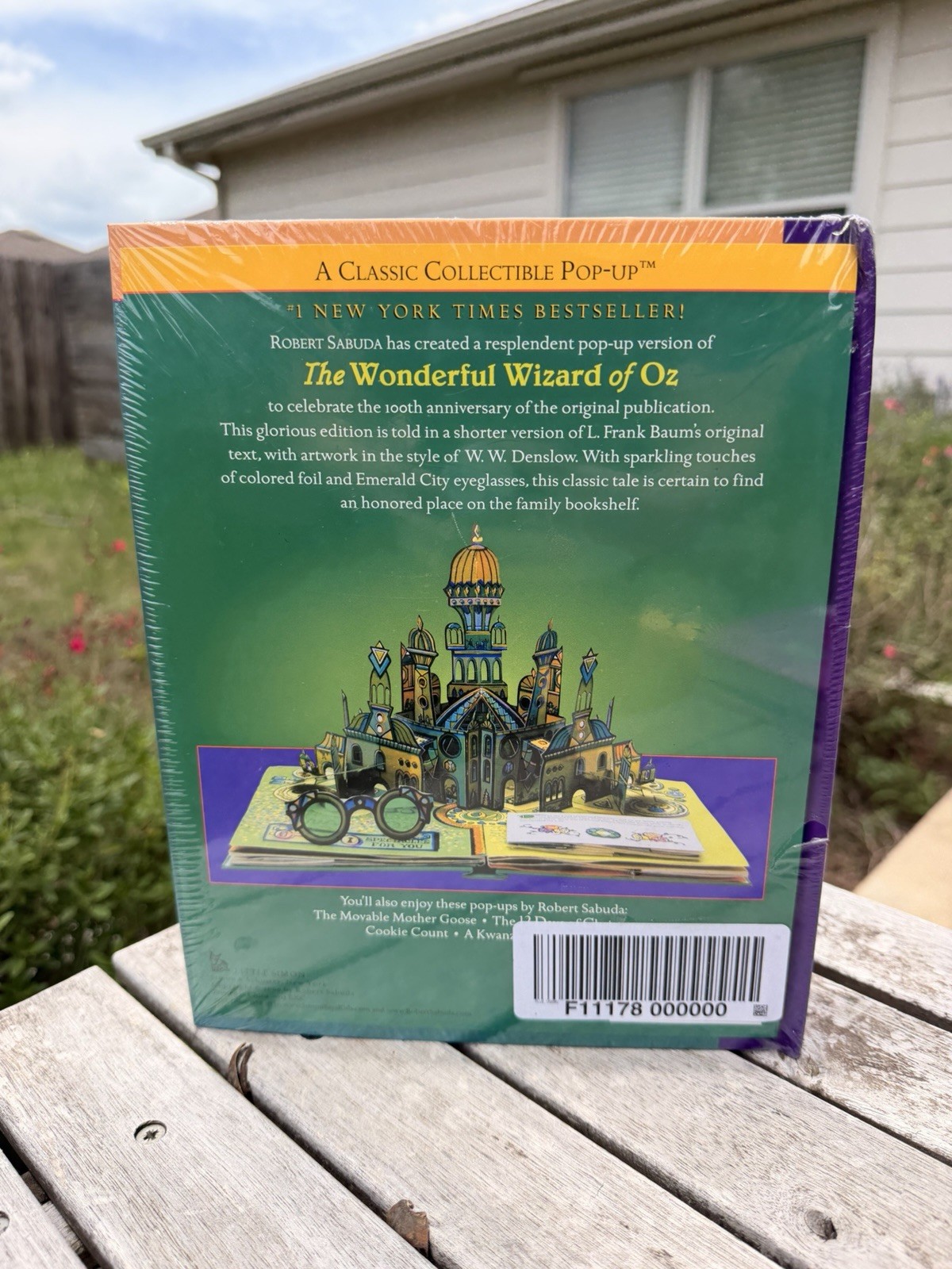 NEW L. Frank Baum The Wonderful Wizard of Oz Pop-Up Novelty Book Sealed 2000