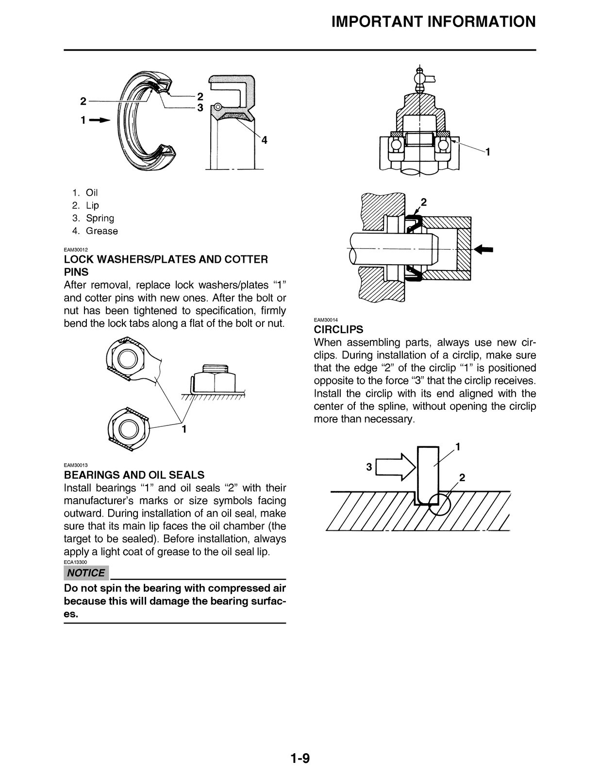 YAMAHA 2020 WR250F Service Manual – CLOSURE – JACKET – XL FOLDOUT PAGES