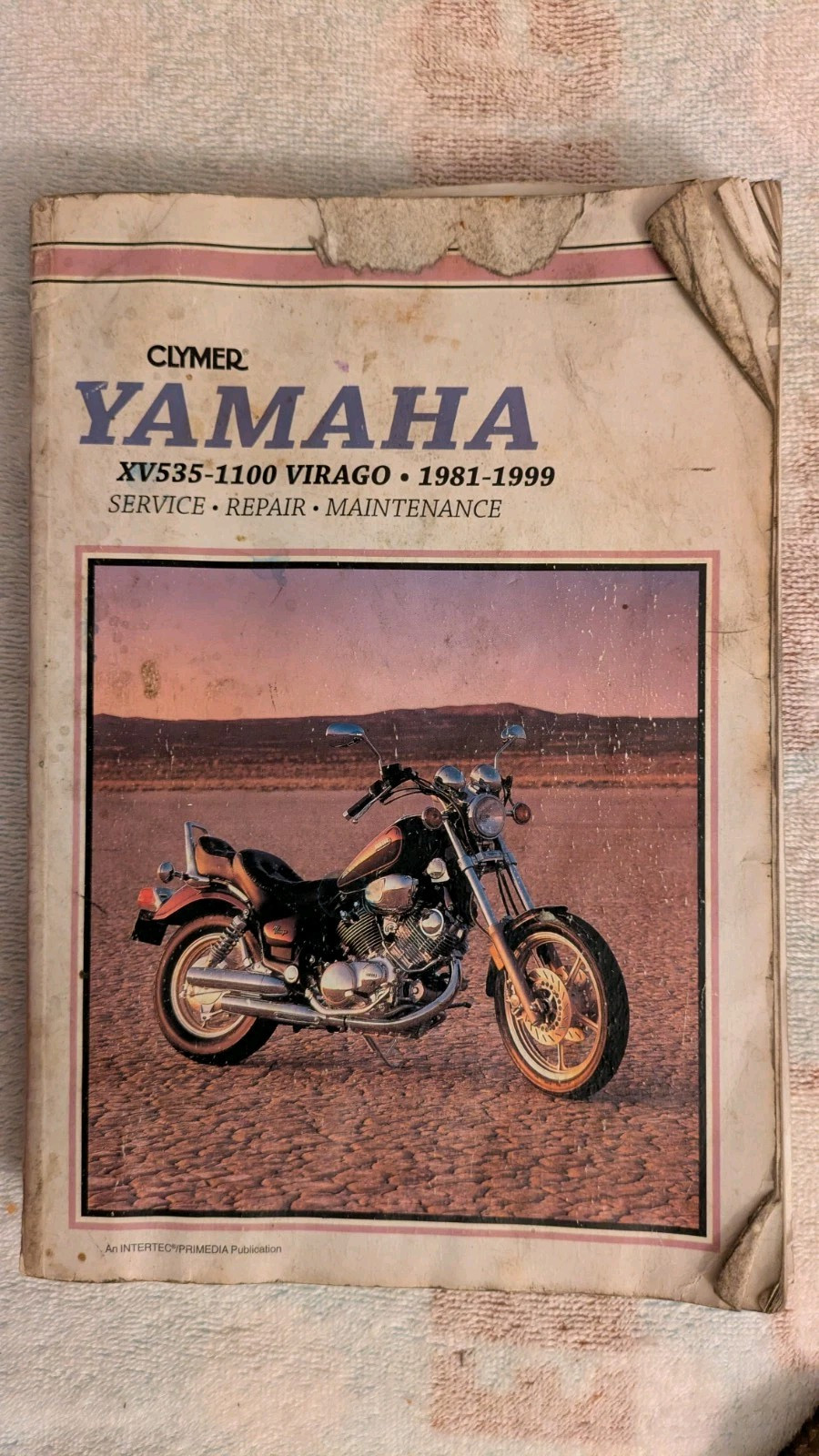 YAMAHA 1981-1999 XV535-1100 Service Manual, AS IS, Heavily Used, PB, 408p, 2001